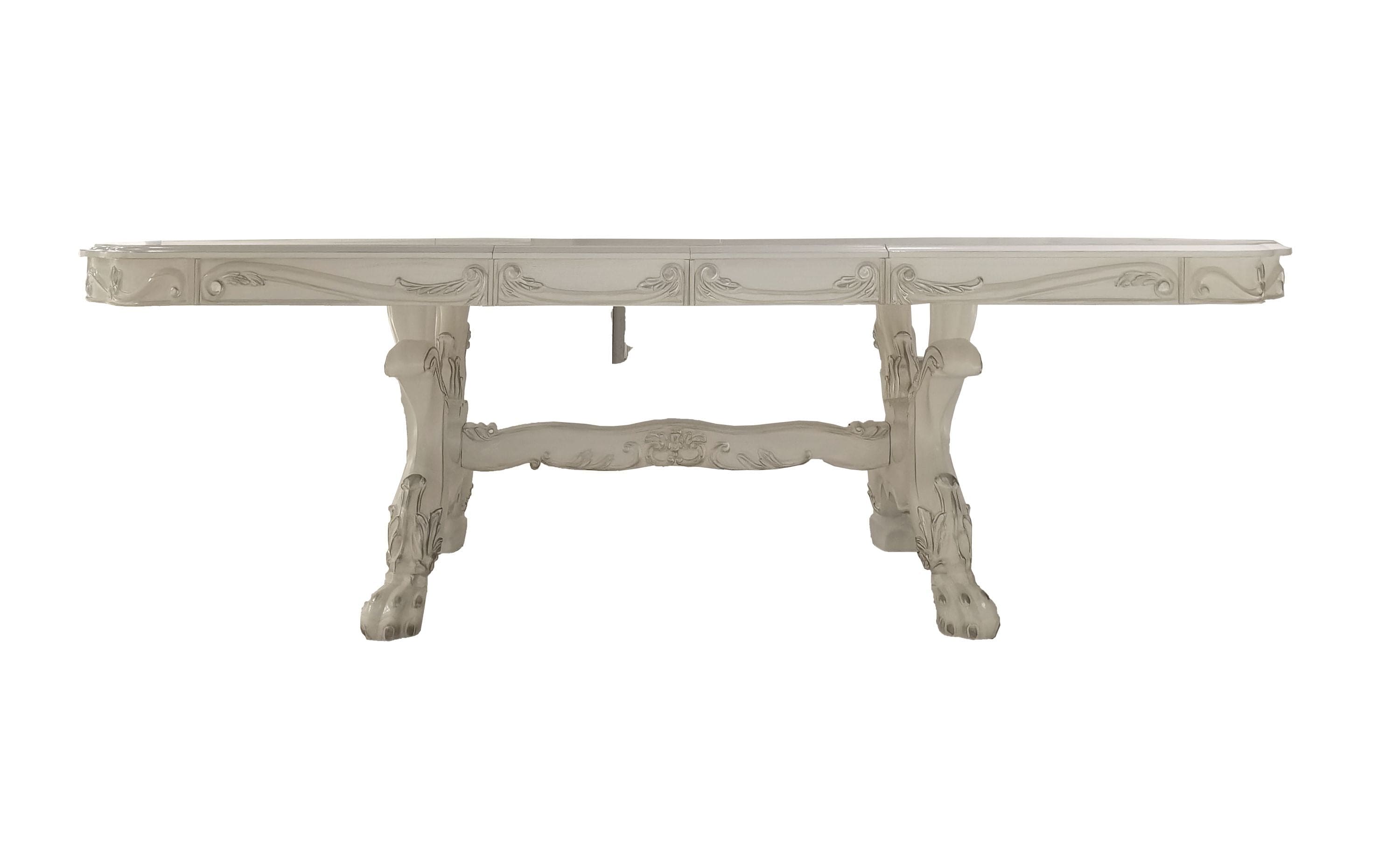 ACME Dresden  Dining Table (108") in Bone White Finish DN01694