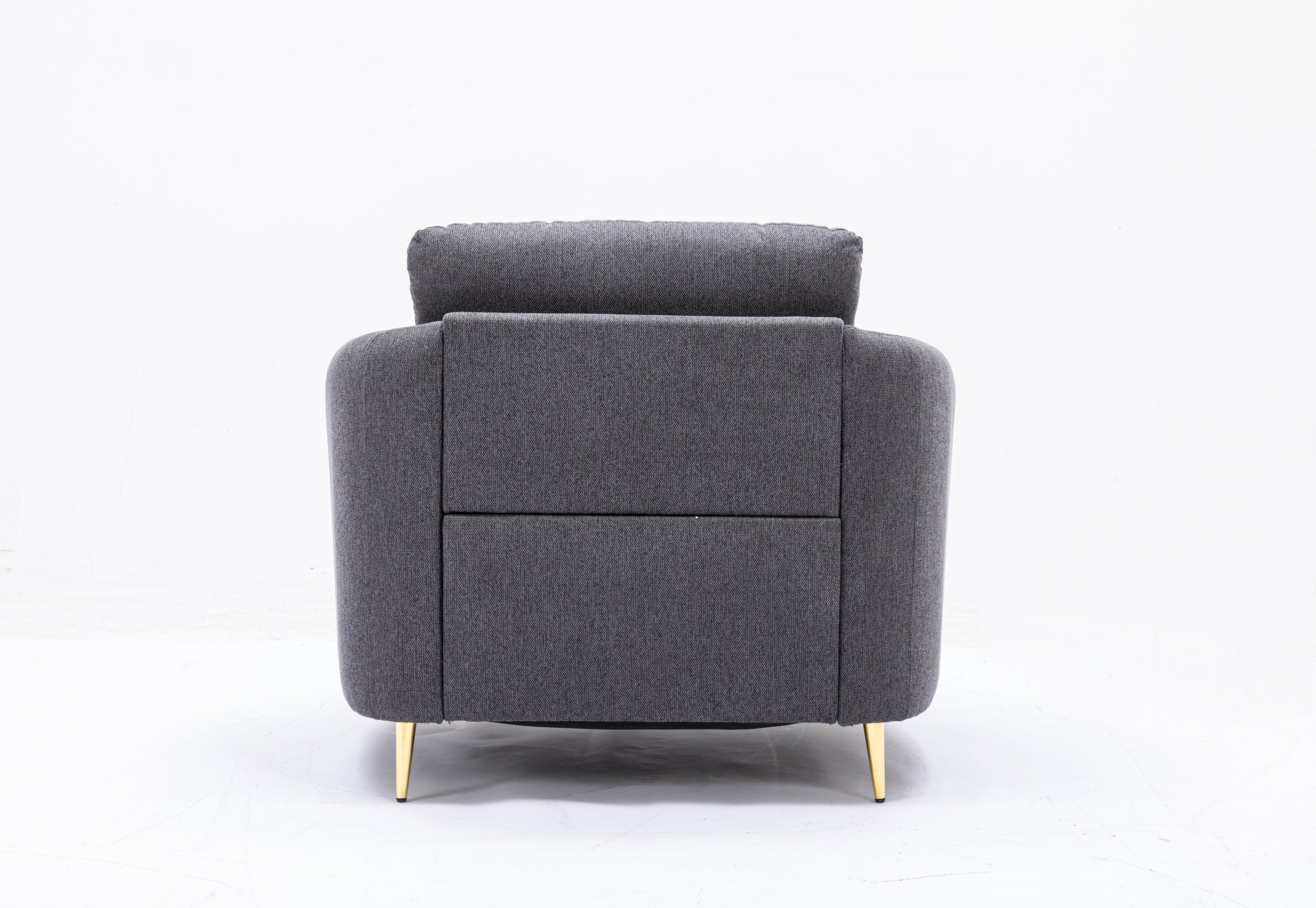 ACME Yuina Chair, Gray Linen LV01773