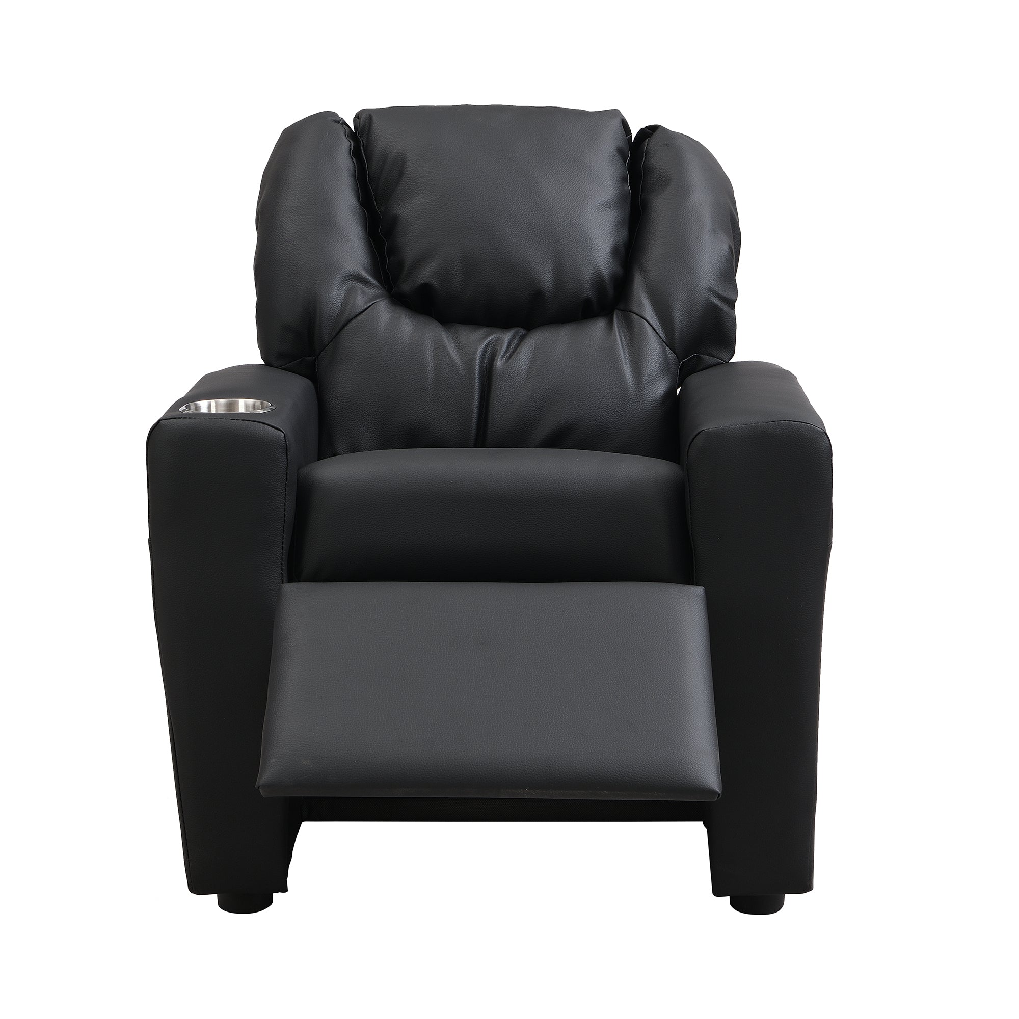 Kids Recliner Chair  Black PVC