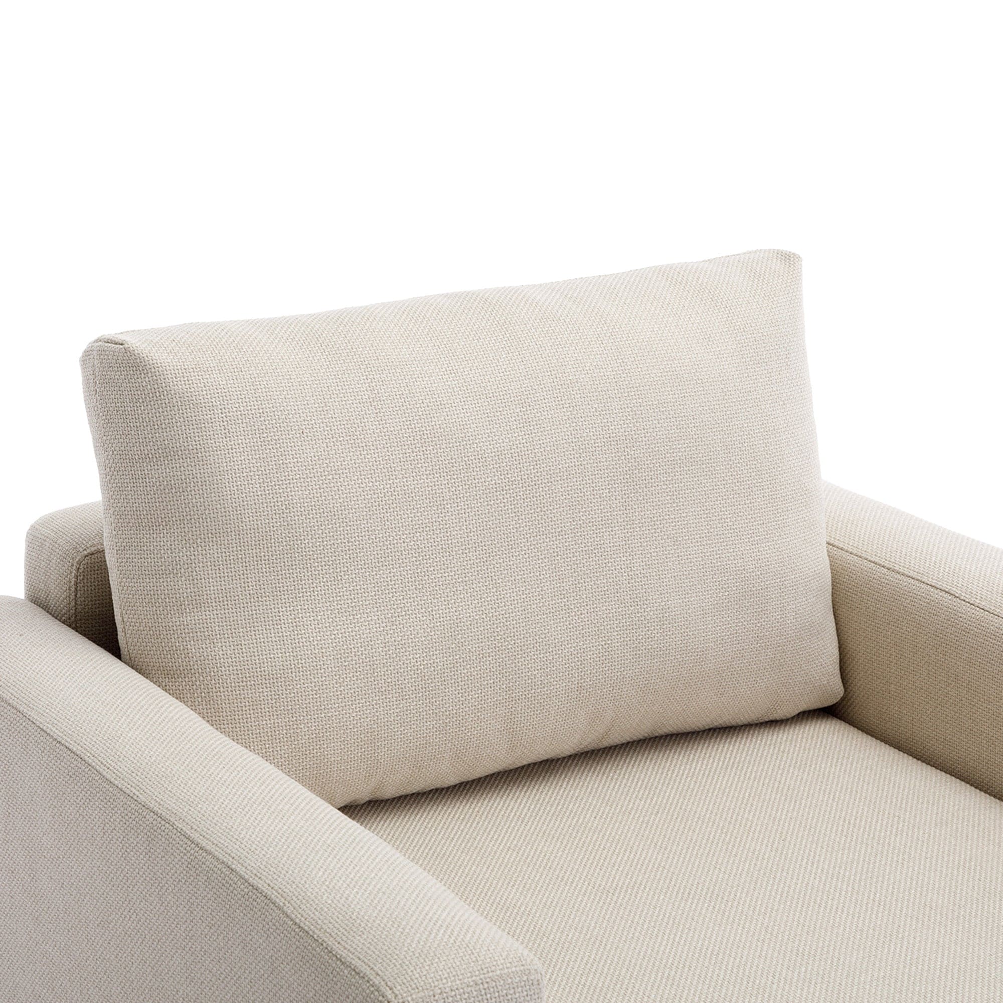 Single Seat Module Sofa Sectional Couch,Cushion Covers Non-removable and Non-Washable,Cream