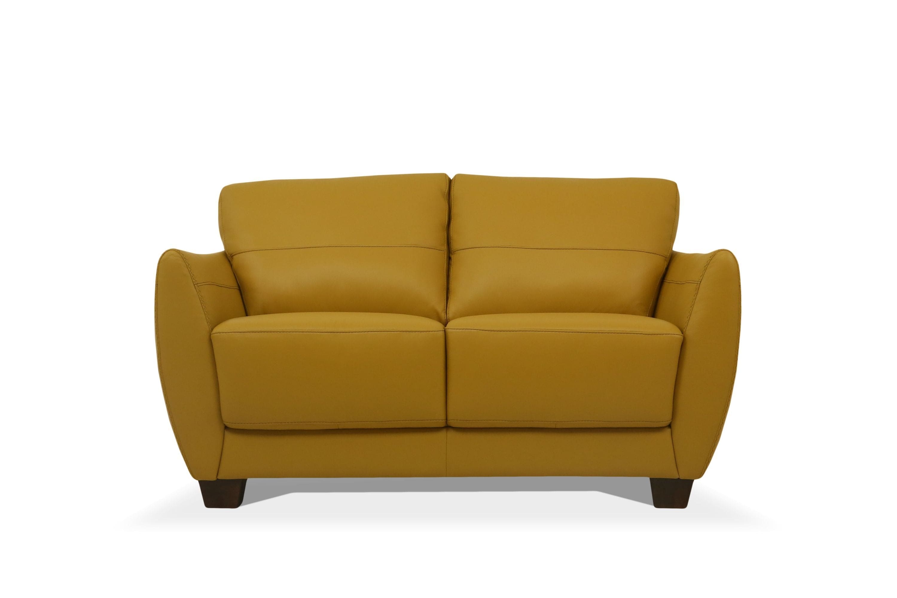 ACME Valeria Loveseat, Mustard Leather 54946