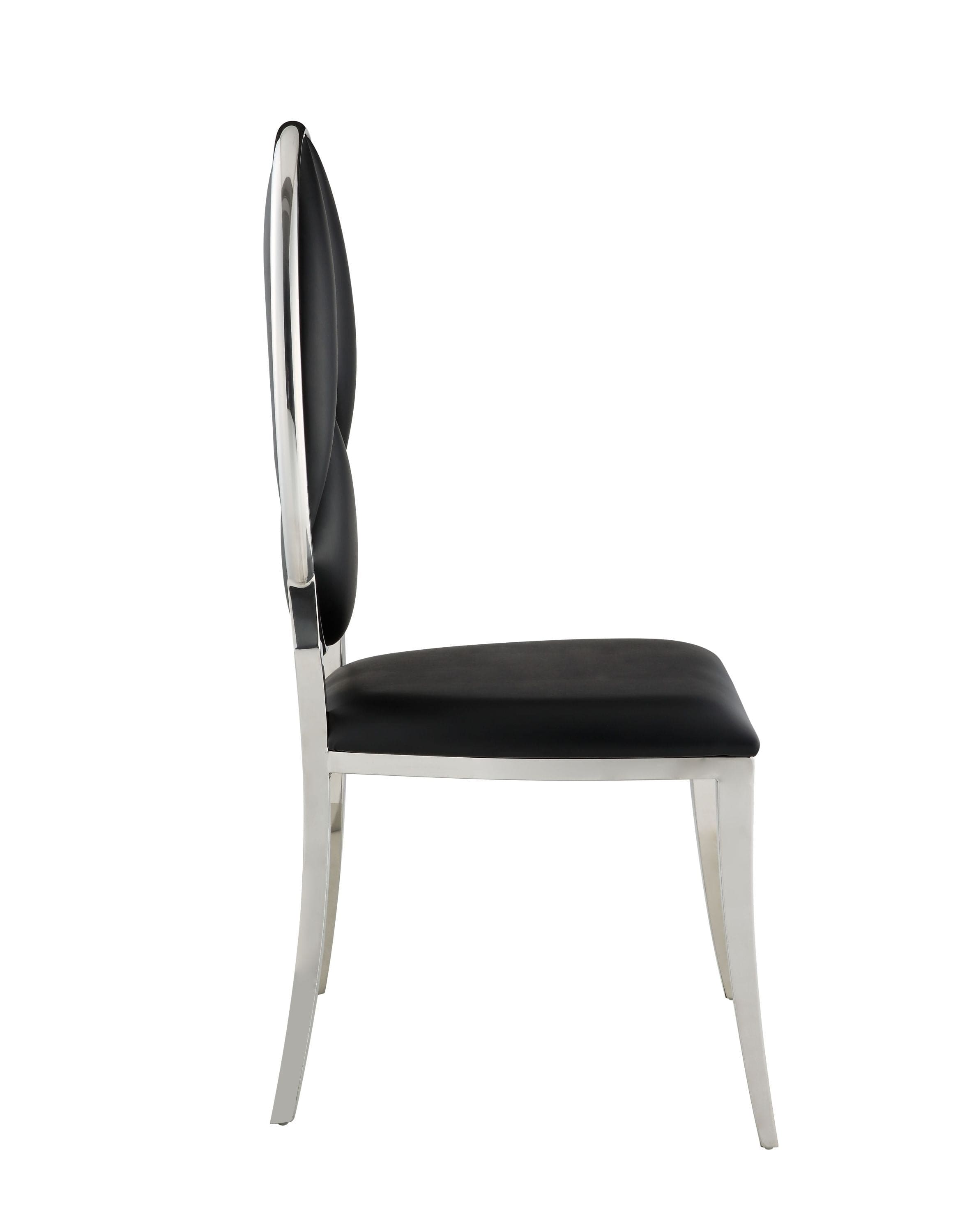 ACME Cyrene Side Chair (Set-2) in Black DN00929