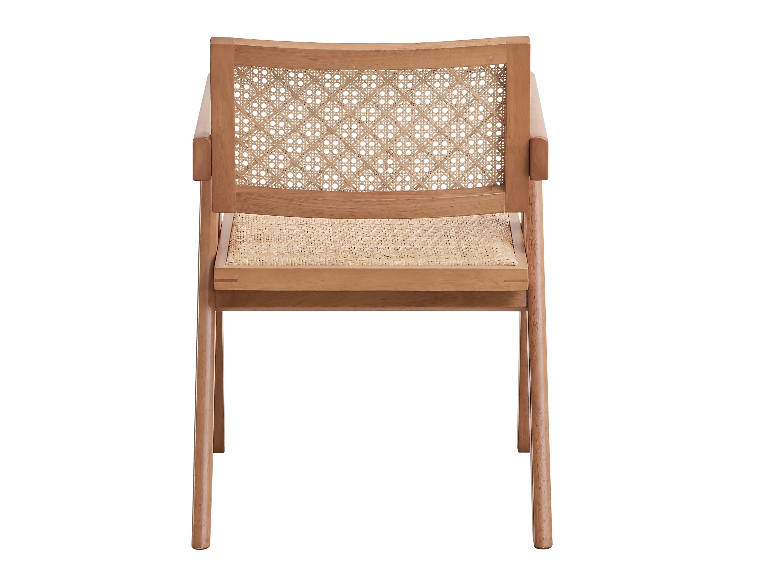 ACME Velentina Arm Chair (Set-2), Rattan & Natural Finish DN02373