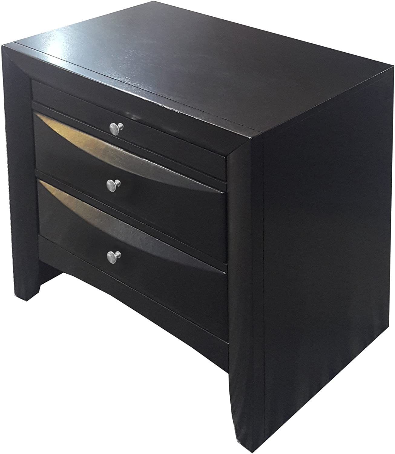 ACME Ireland Nightstand in Black 04163