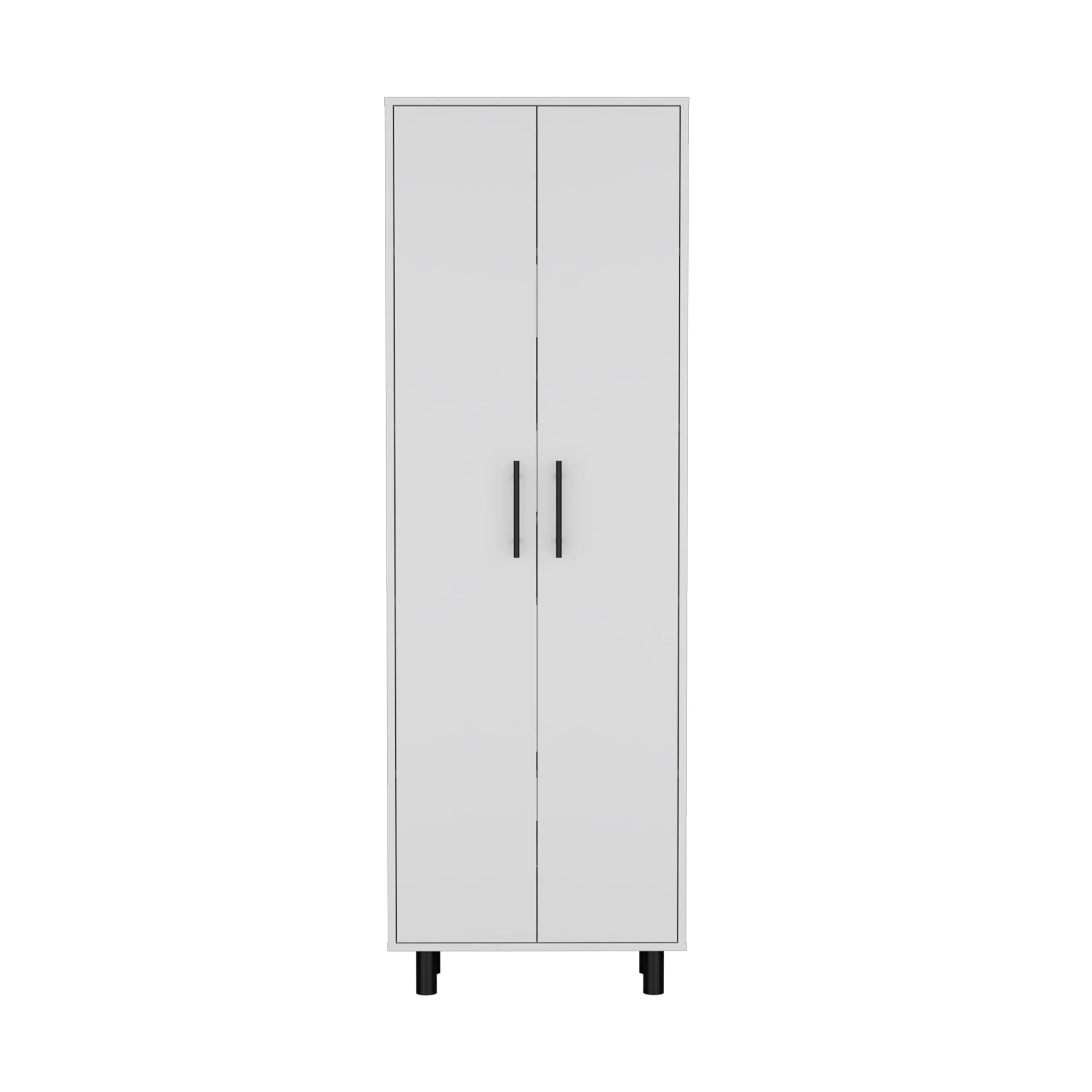 Multistorage Manacor, Five Shelves, White Finish