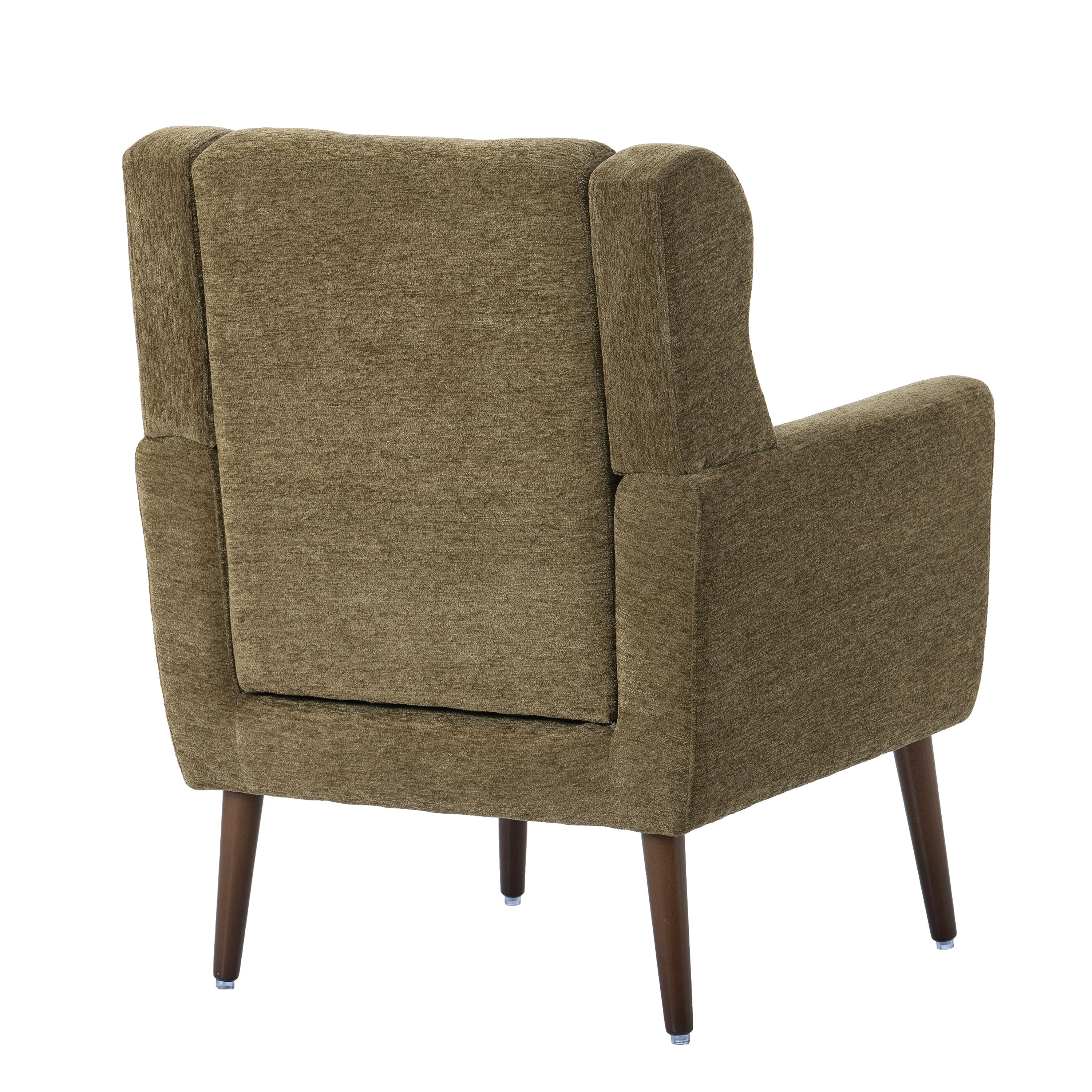 Modern Accent Chair Upholstered Foam Filled Living Room Chairs Comfy Reading Chair Mid Century Modern Chair with Chenille Fabric Lounge Arm Chairs Armchair for Living Room Bedroom