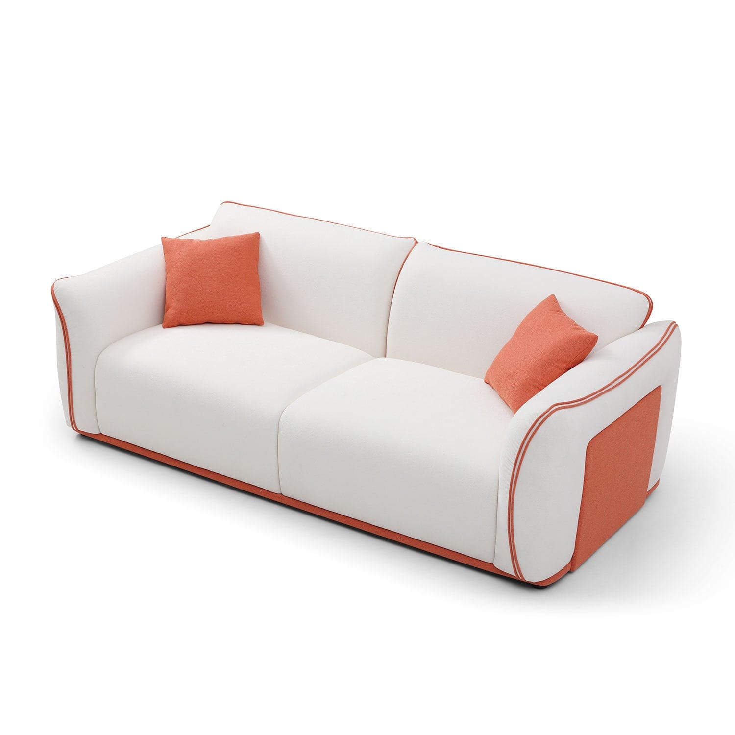 Beige Couch Upholstered Sofa, Modern Sofa for Living Room, Couch for Small Spaces.