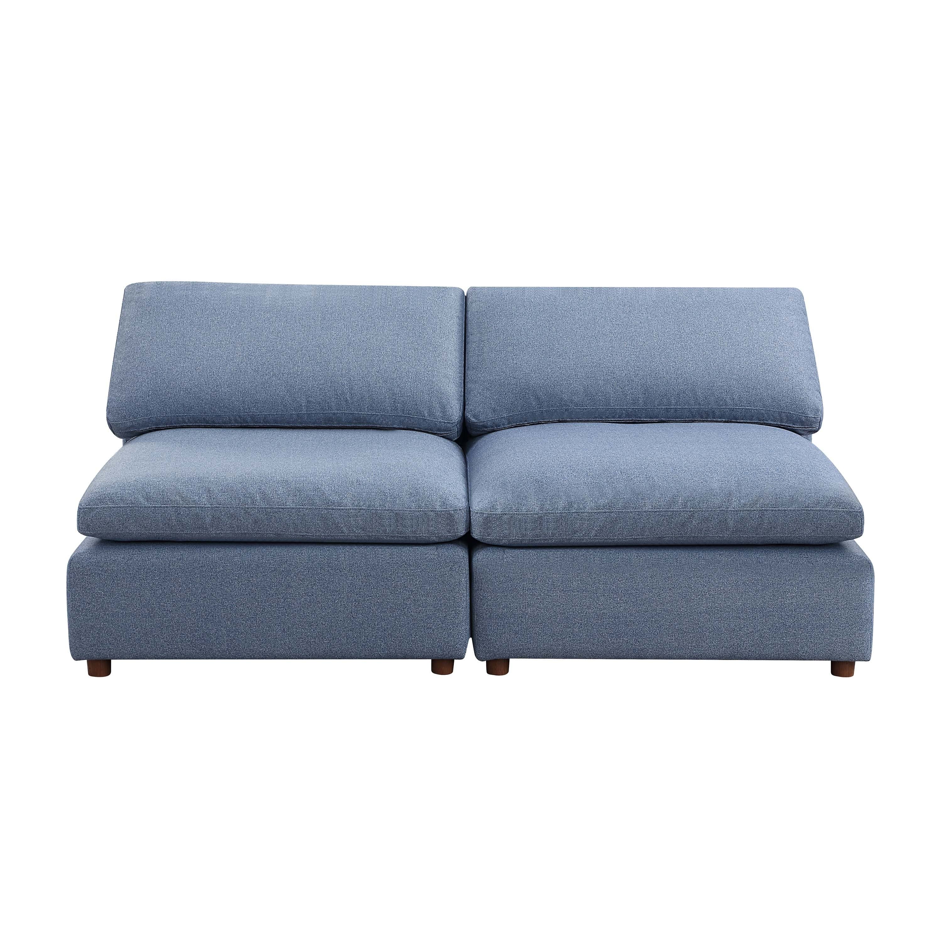 Modern Modular Sectional Sofa Set, Self-customization Design Sofa, Blue