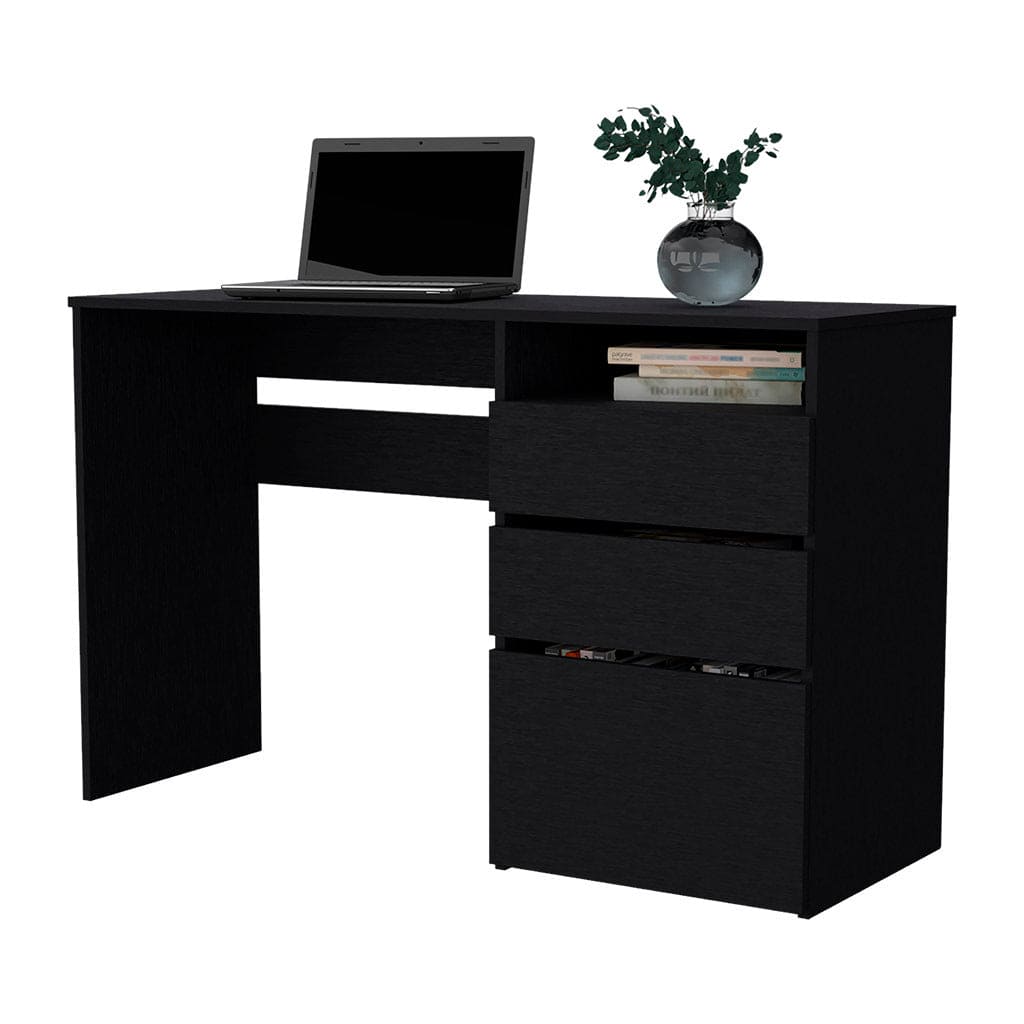 Computer Desk San Diego, One Shelf, Black Wengue Finish