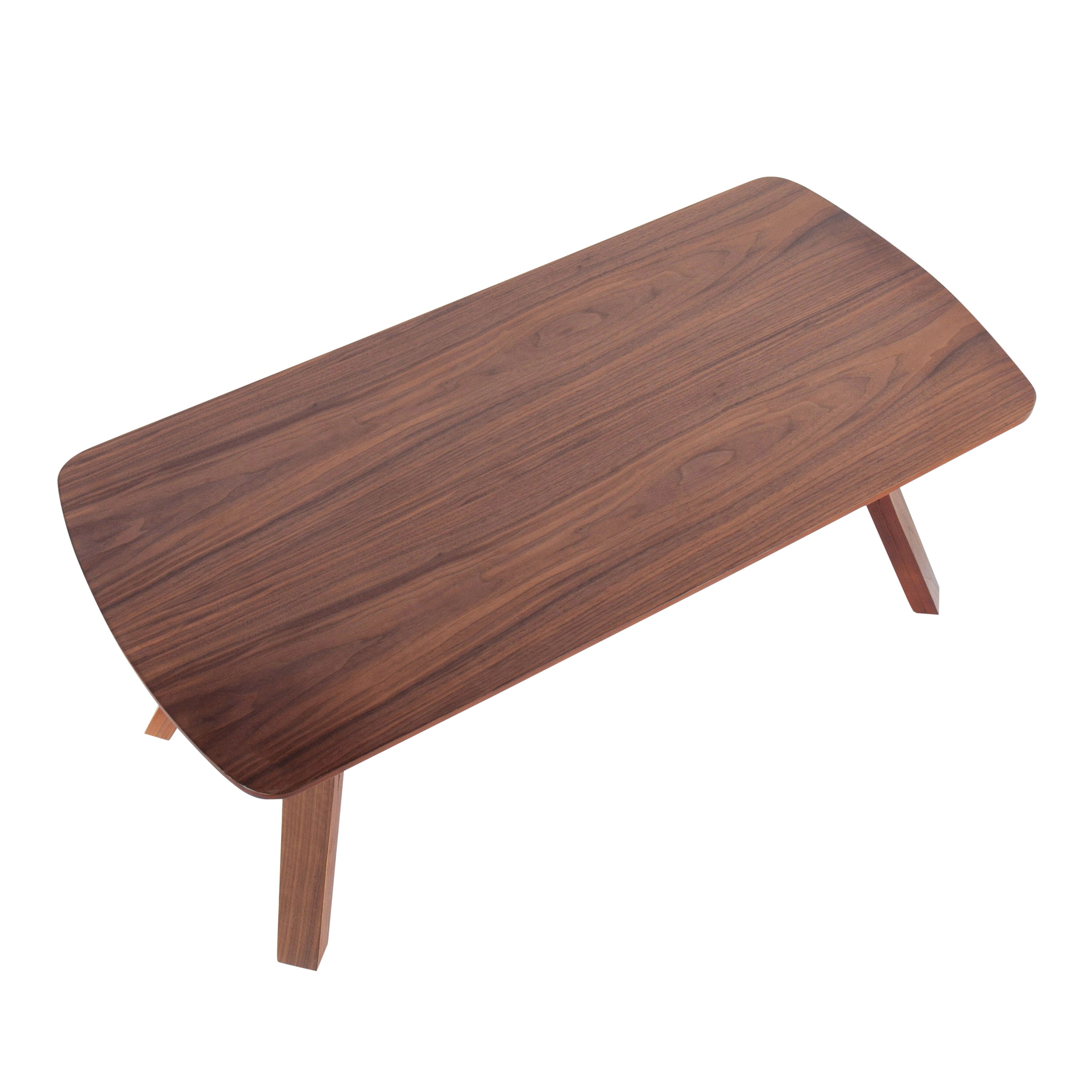 Folia Mid-Century Modern Bench in Walnut Wood by LumiSource