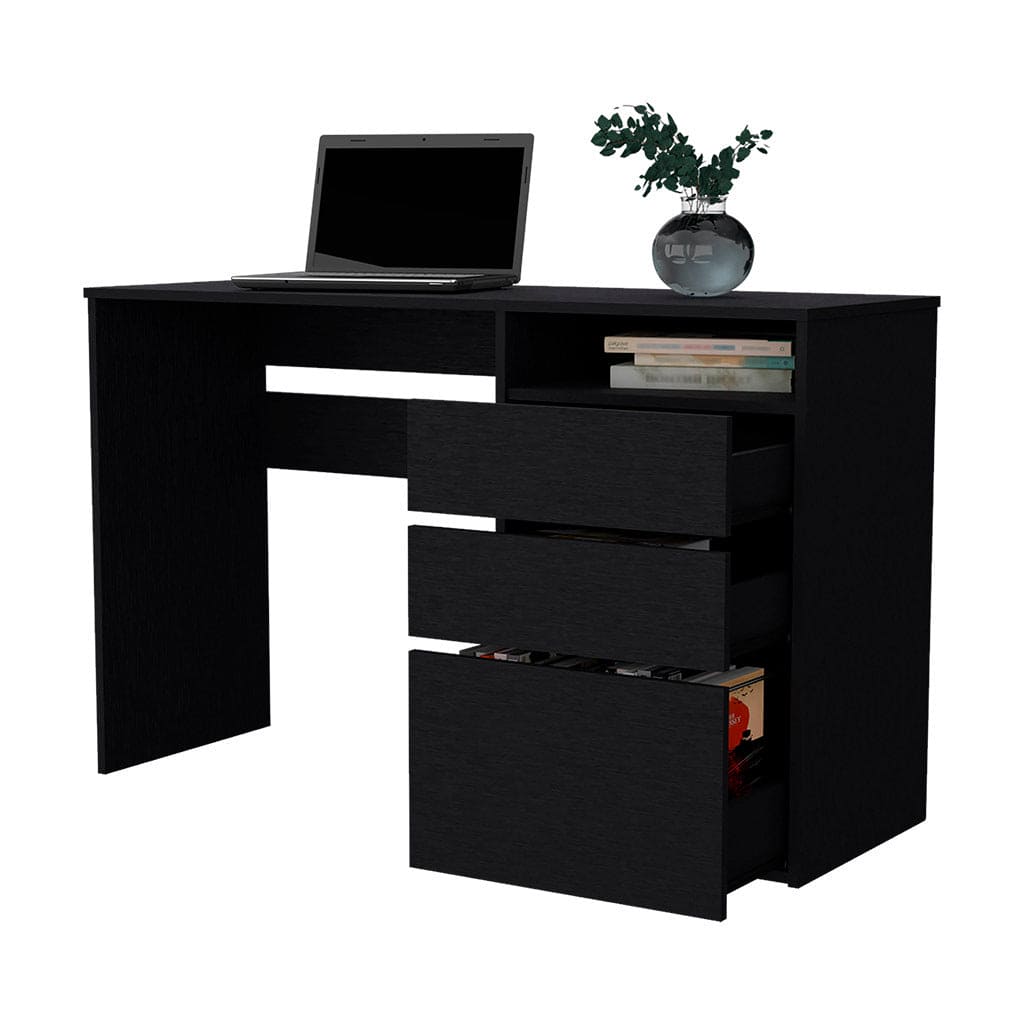 Computer Desk San Diego, One Shelf, Black Wengue Finish