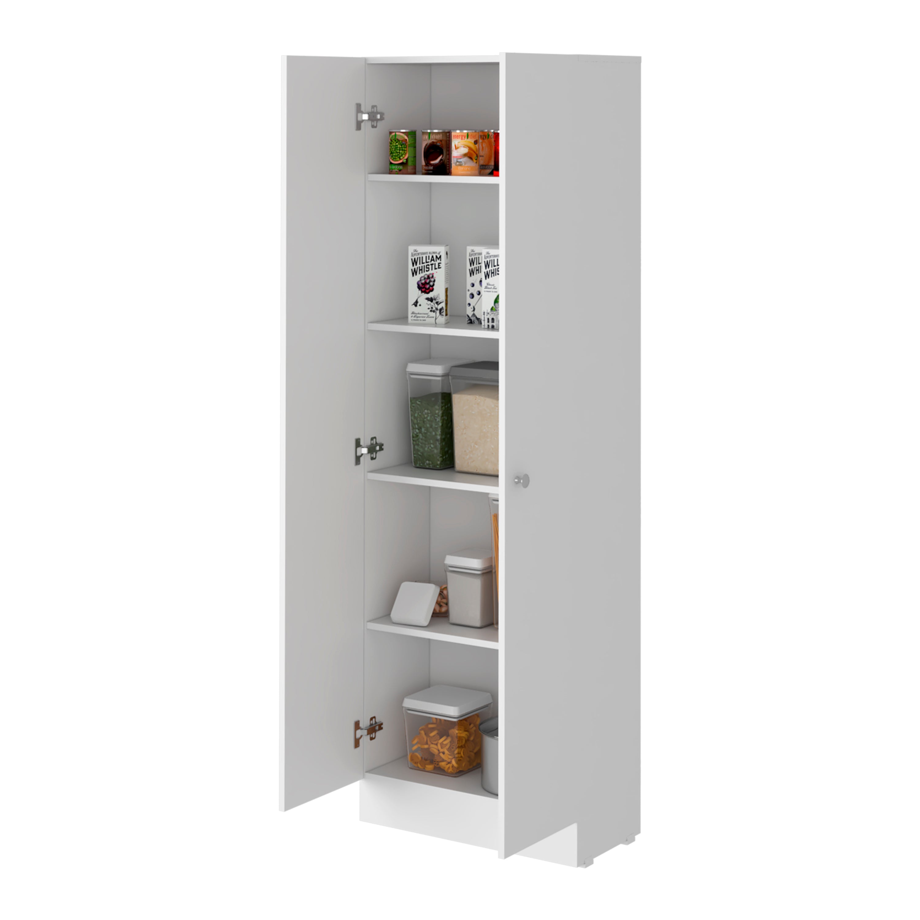 Storage Cabinet Pipestone, Double Door, White Finish