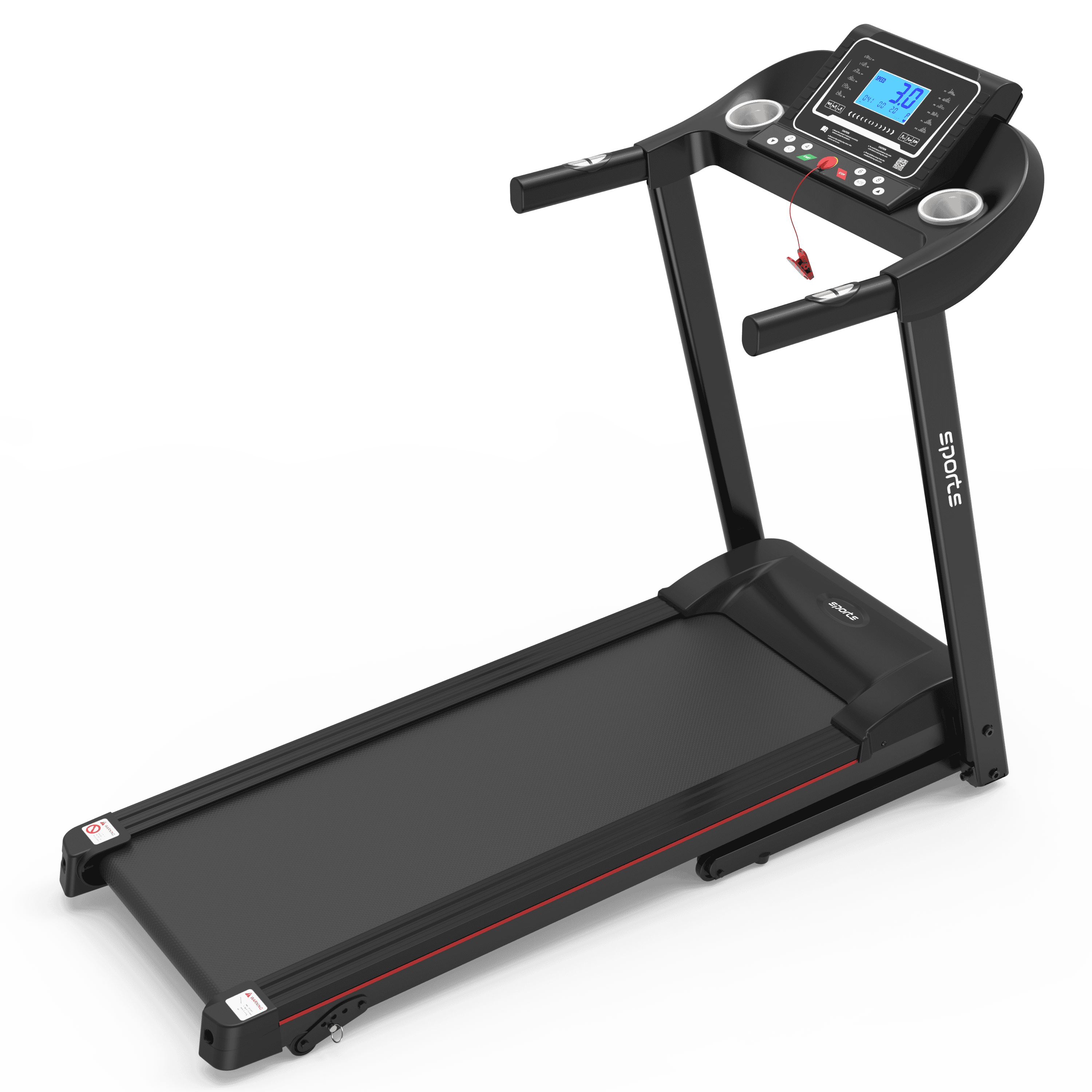 Fitshow App Home Foldable Treadmill with Incline, Folding Treadmill for Home Workout, Electric Walking Treadmill Machine 5" LCD Screen 250 LB Capacity Bluetooth Music