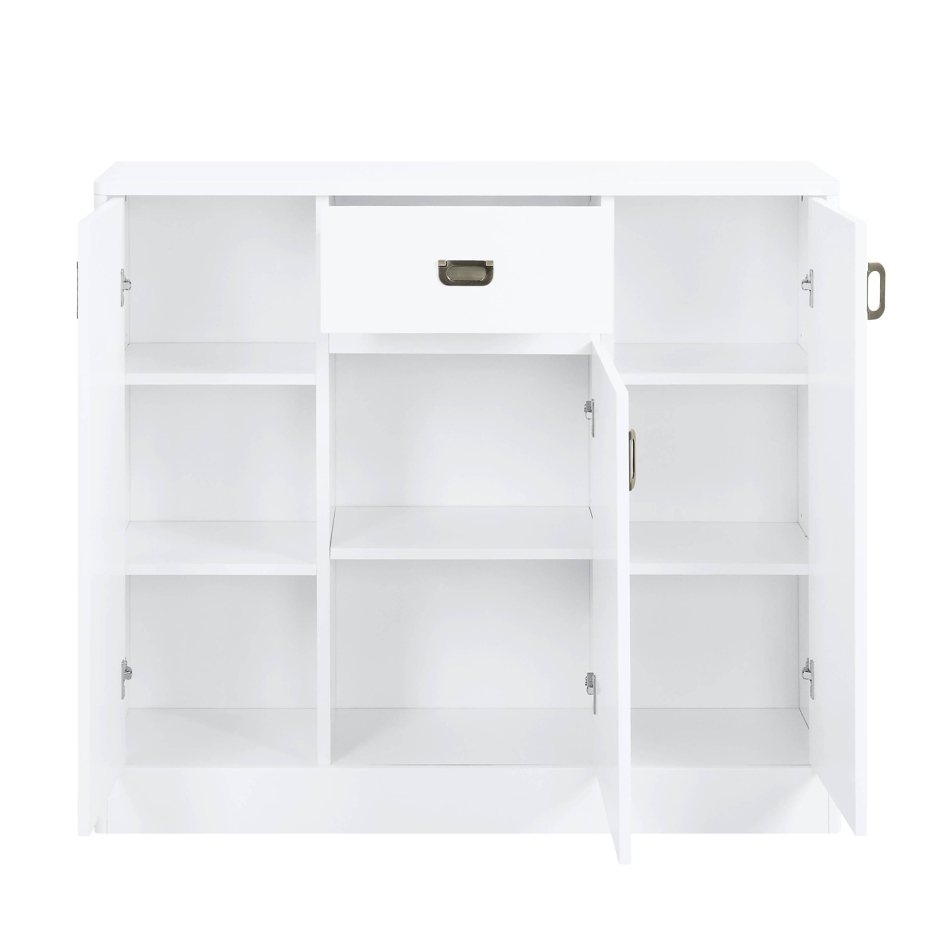 ACME Pagan Server in White High Gloss Finish DN00742