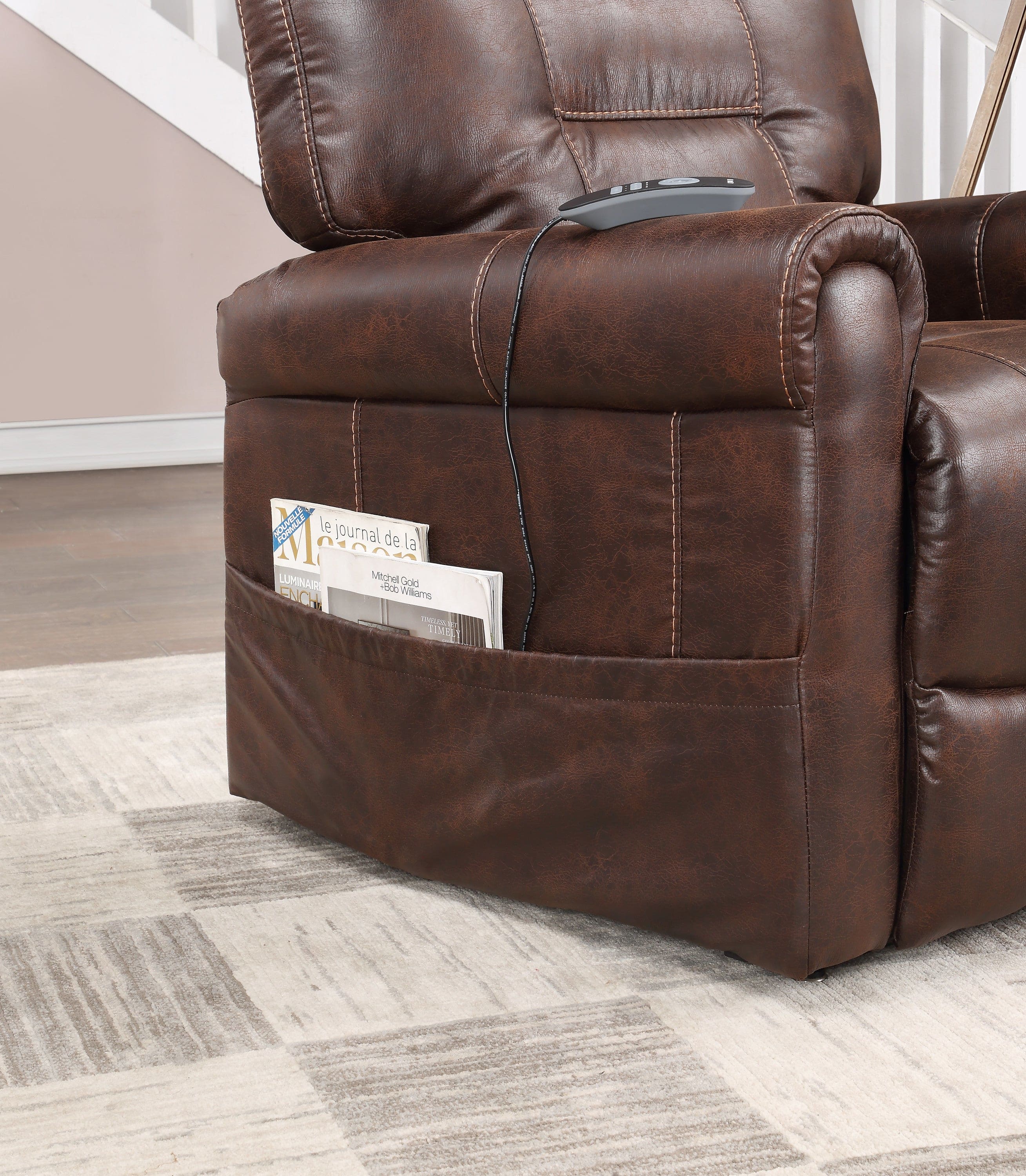 Comfortable Power Recliner Lift Chair - Easy Ingress/Egress, Heat, Adjustable Massage - Plush Seating Experience