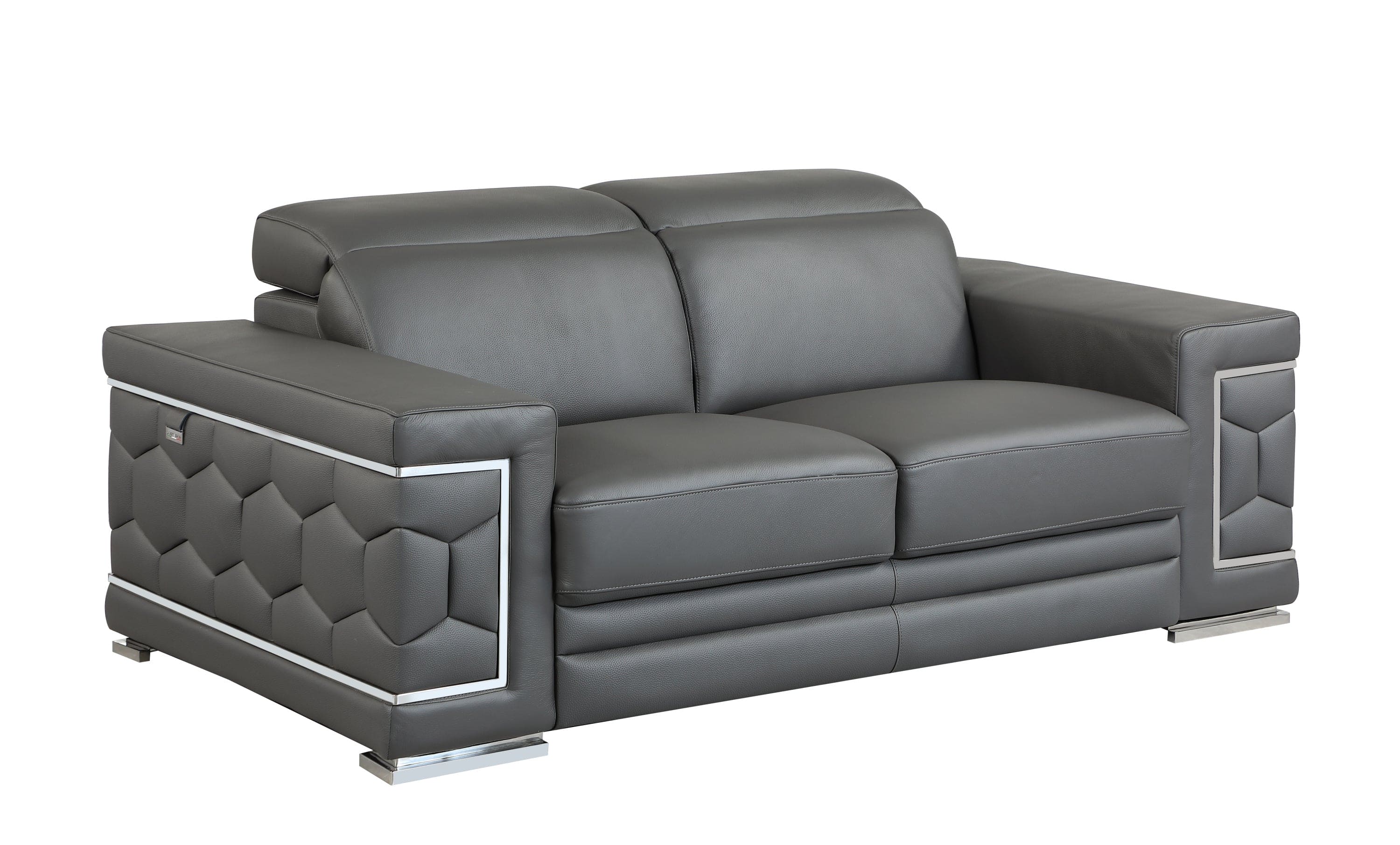 Top Grain Italian Leather Loveseat