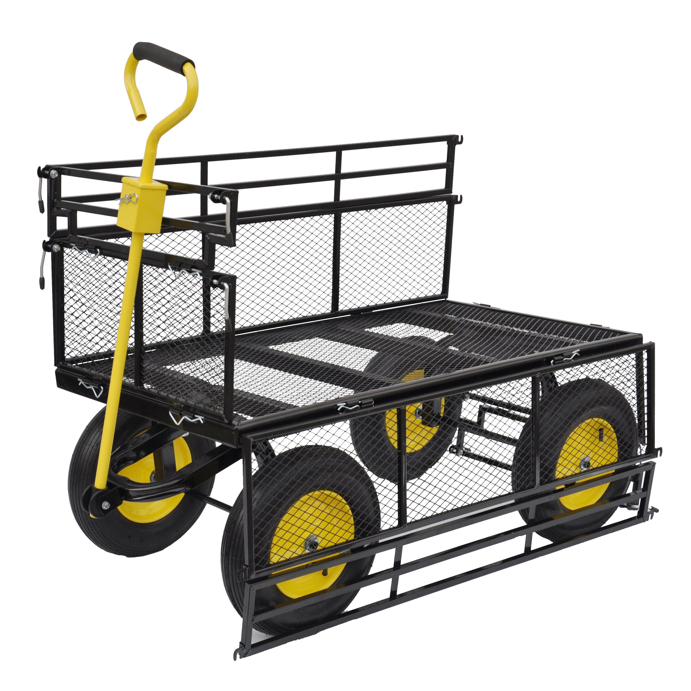 Big Wagon Cart Garden cart trucks make it easier to transport firewood Yellow+BlackB