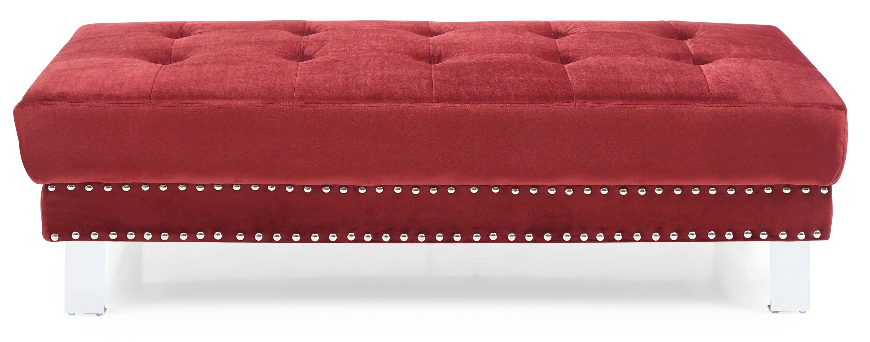 Glory Furniture Derek G373-O Ottoman , CHERRY