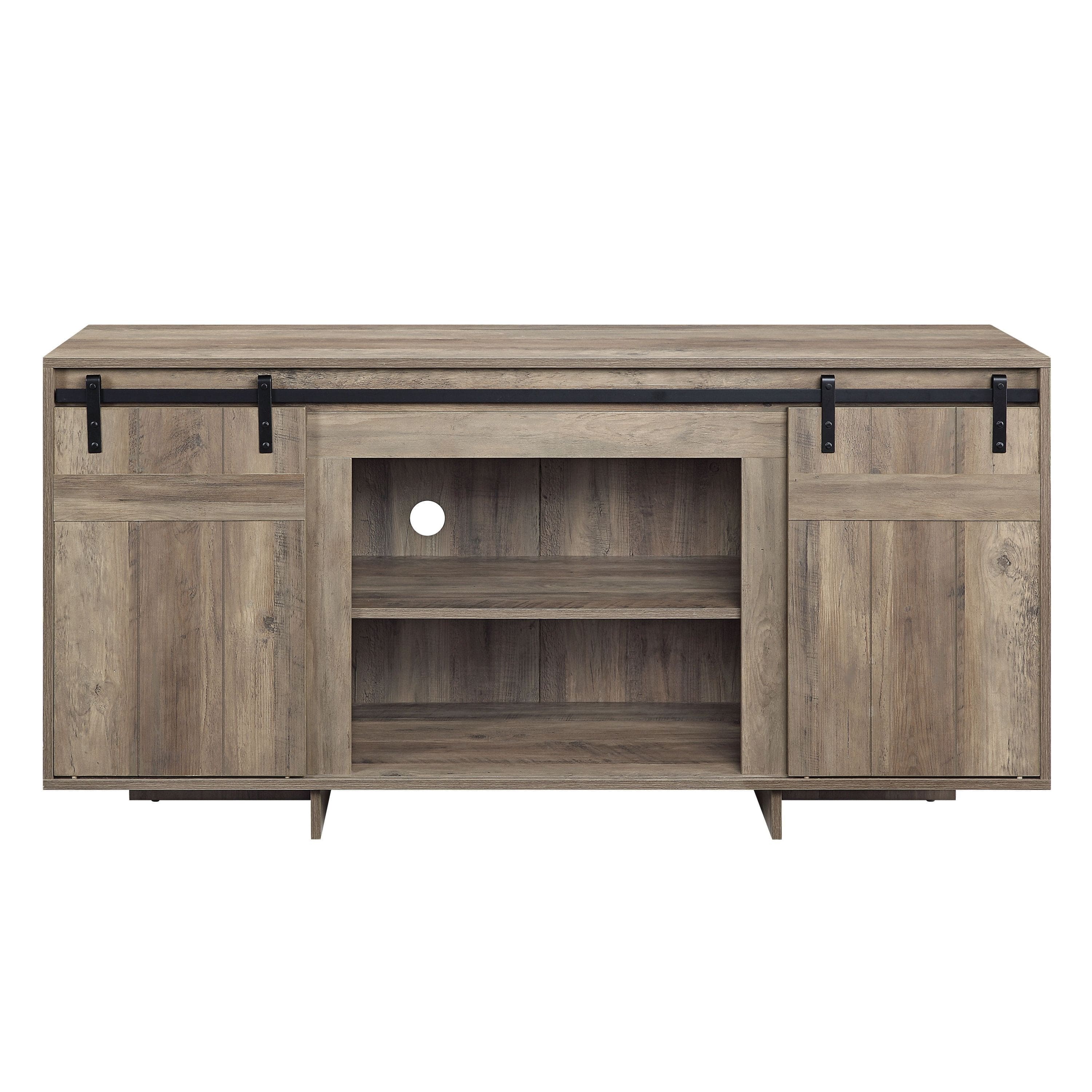 ACME Bellarosa TV STAND (SAME AS 91608) Gray Washed Finish LV01440