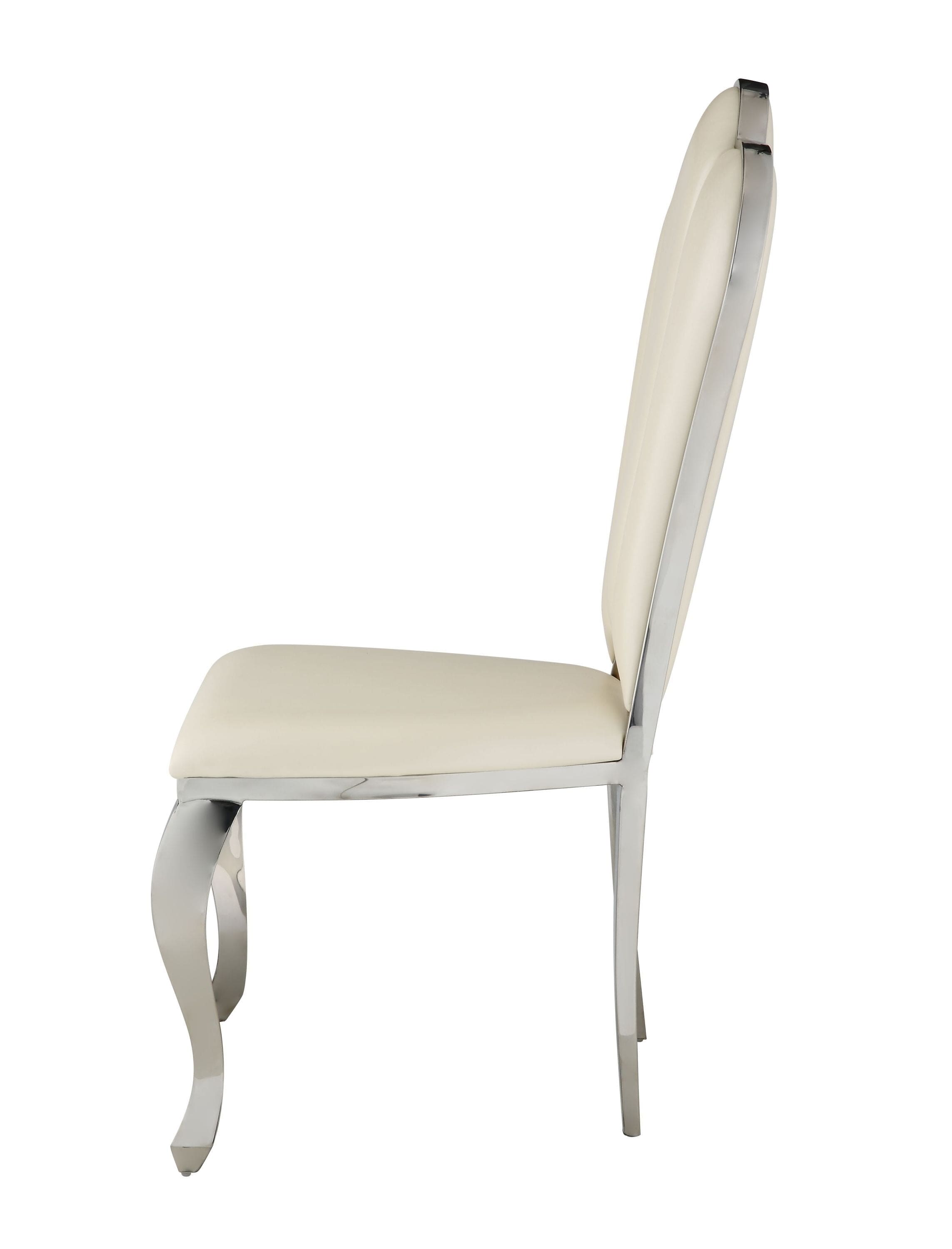 ACME Cyrene Side Chair (Set-2) in Beige  DN00926