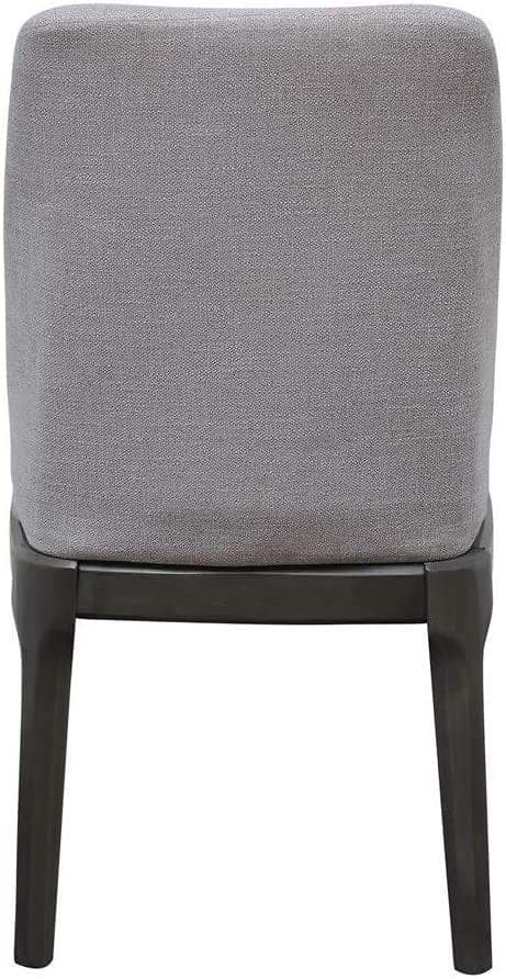 ACME Madan Side Chair (Set-2) in Light Gray Linen & Gray Oak 73172