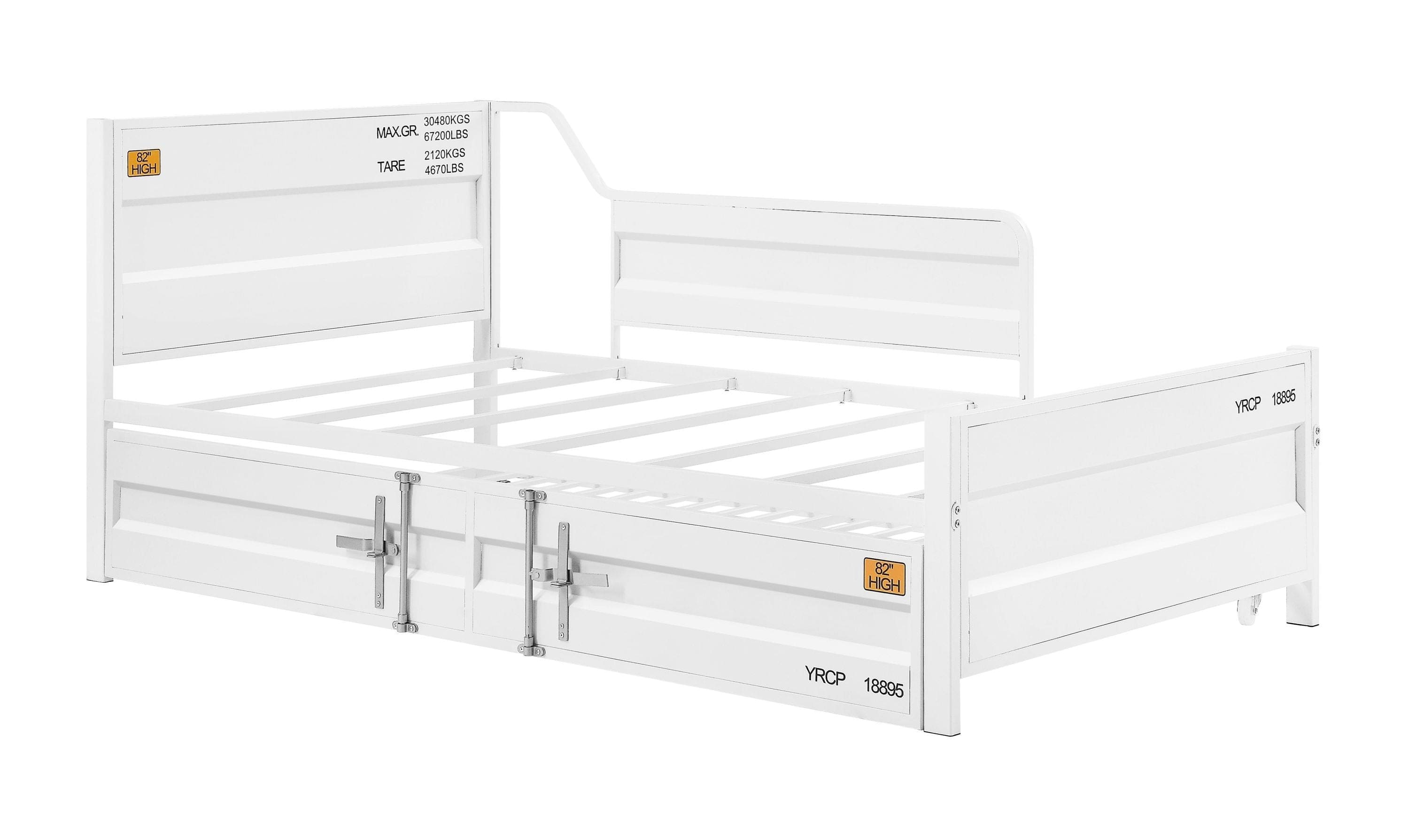 ACME Cargo Daybed & Trundle (Twin Size), White (1Set/1Ctn) 39880