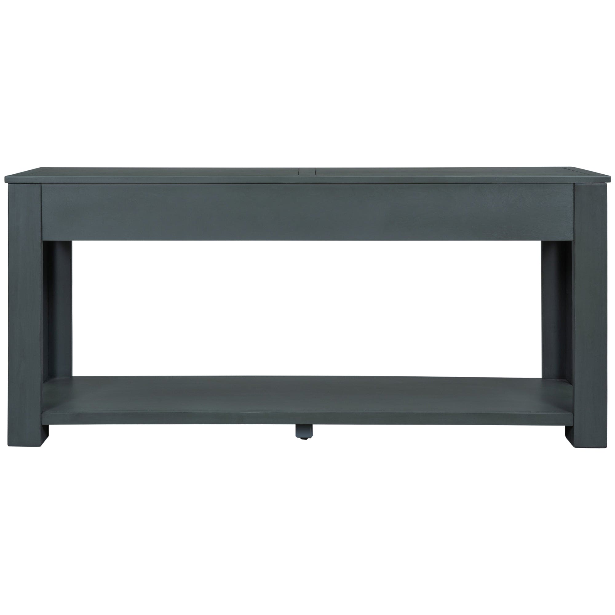 TREXM Console Table/Sofa Table with Storage Drawers and Bottom Shelf for Entryway Hallway (Navy)