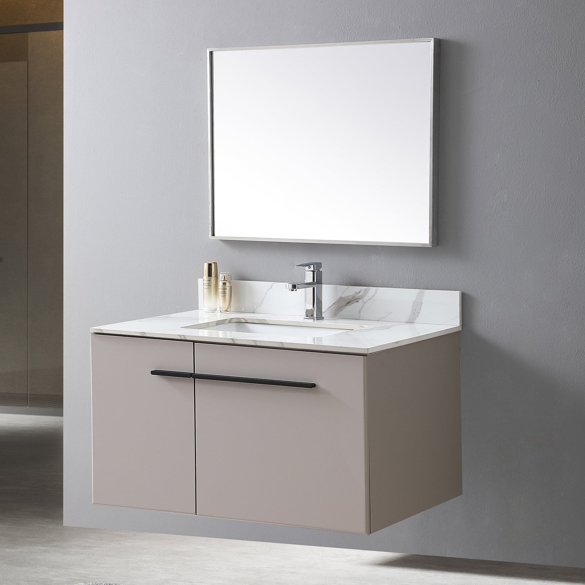 Montary 37inch bathroom vanity top stone carrara gold