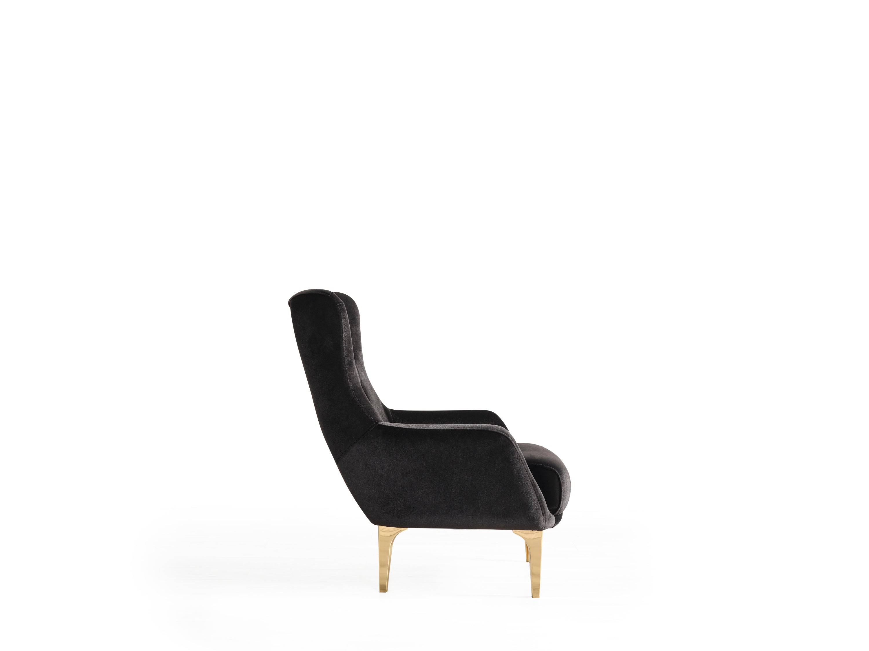 Lust Modern Style Chair  in Black