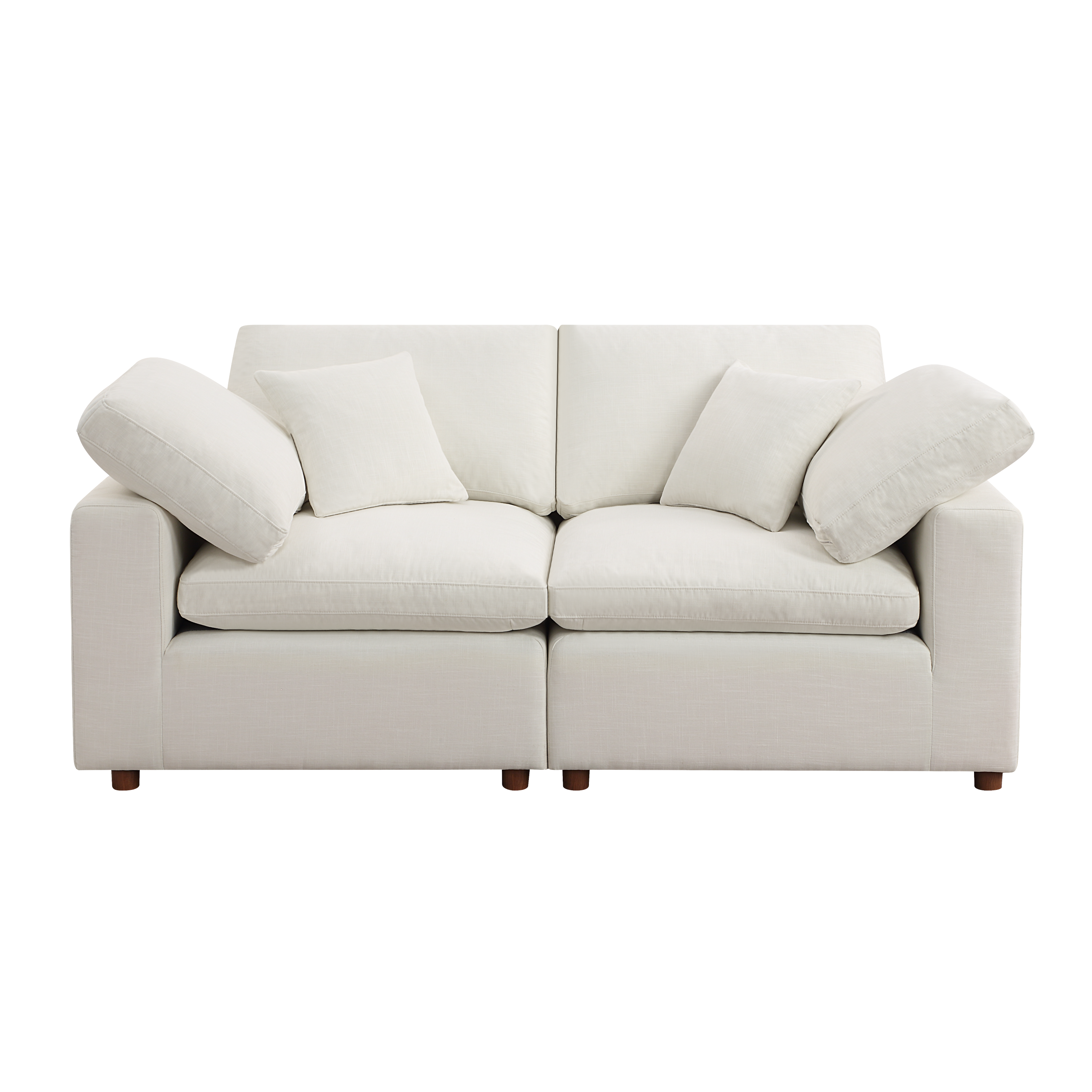 Modern Modular Sectional Sofa Set, Self-customization Design Sofa, White