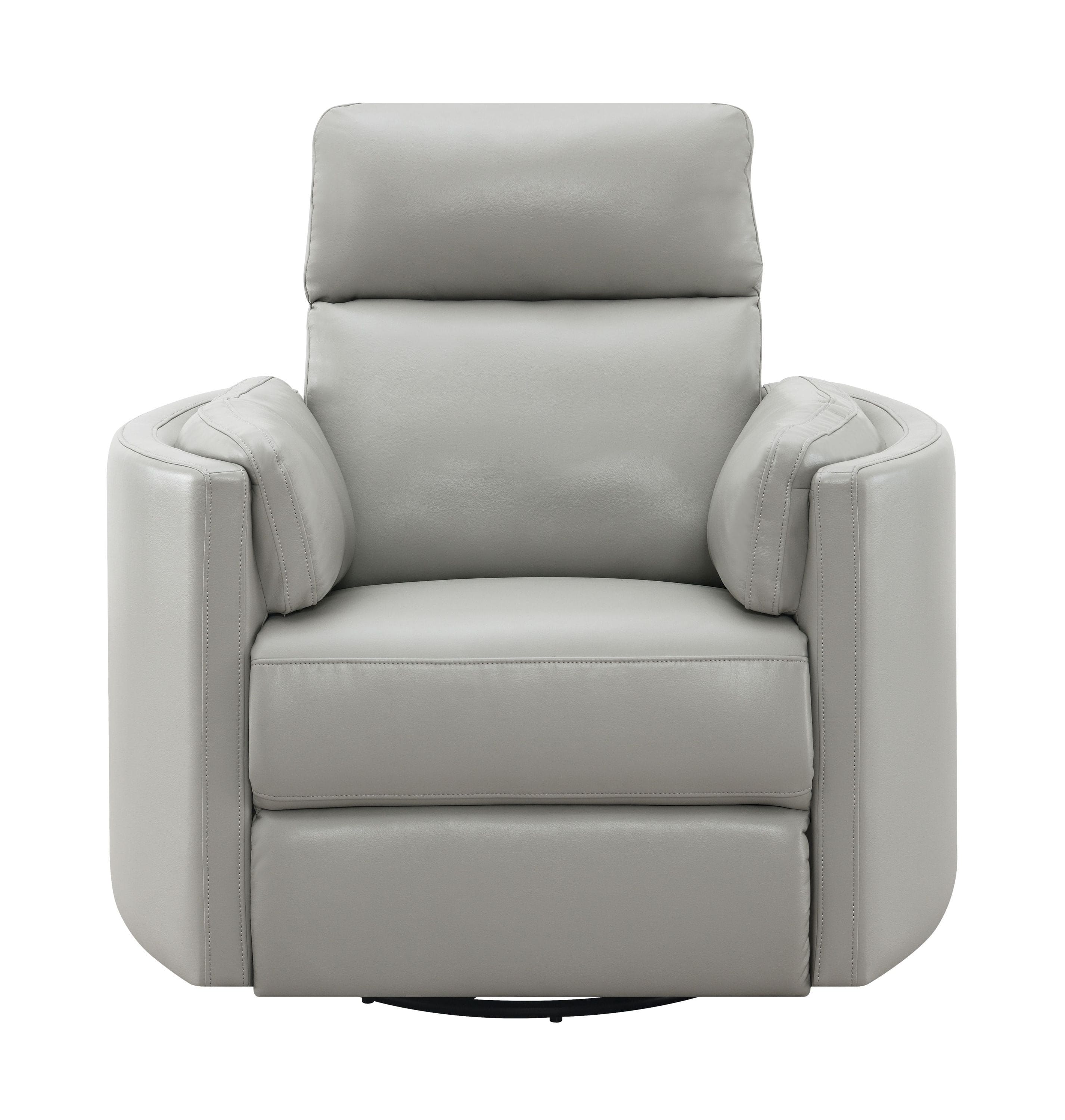 ACME Sagen Glider Recliner w/Swivel, Gray Leather Aire LV01880