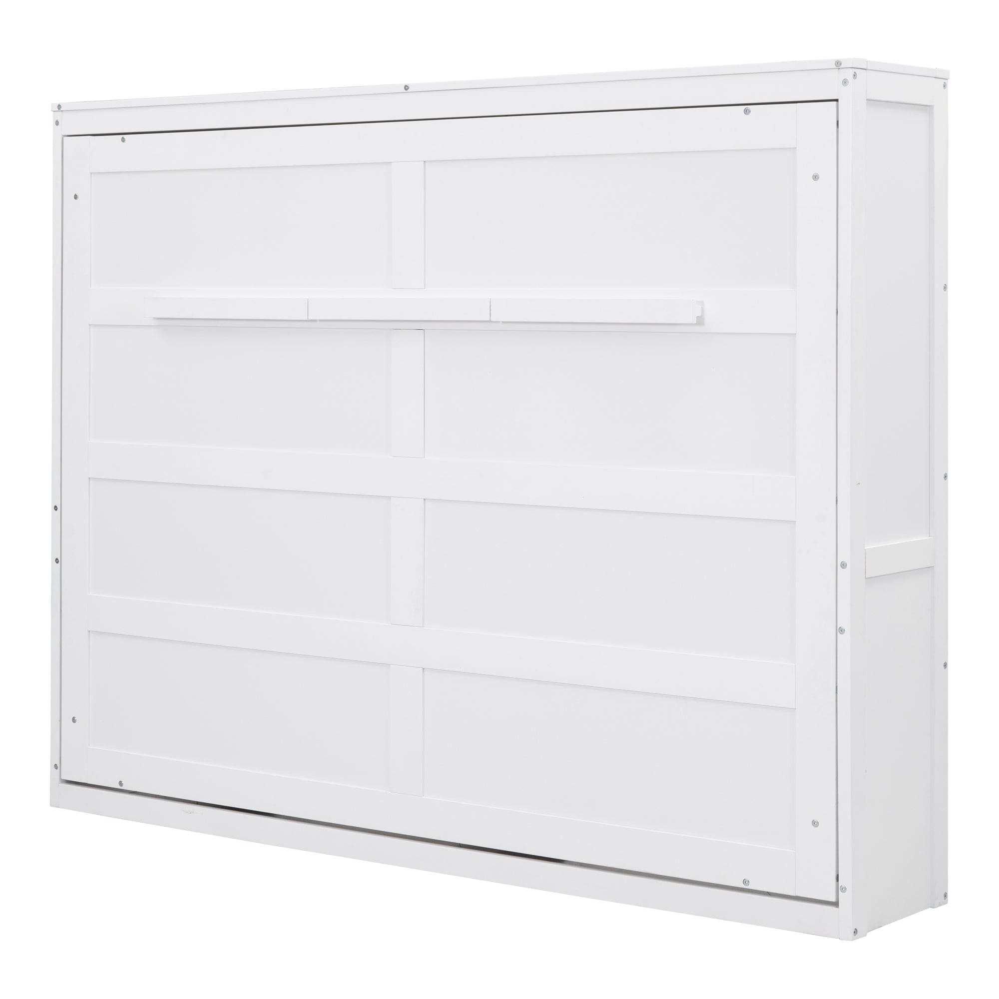 Queen Size Murphy Bed Wall Bed,White