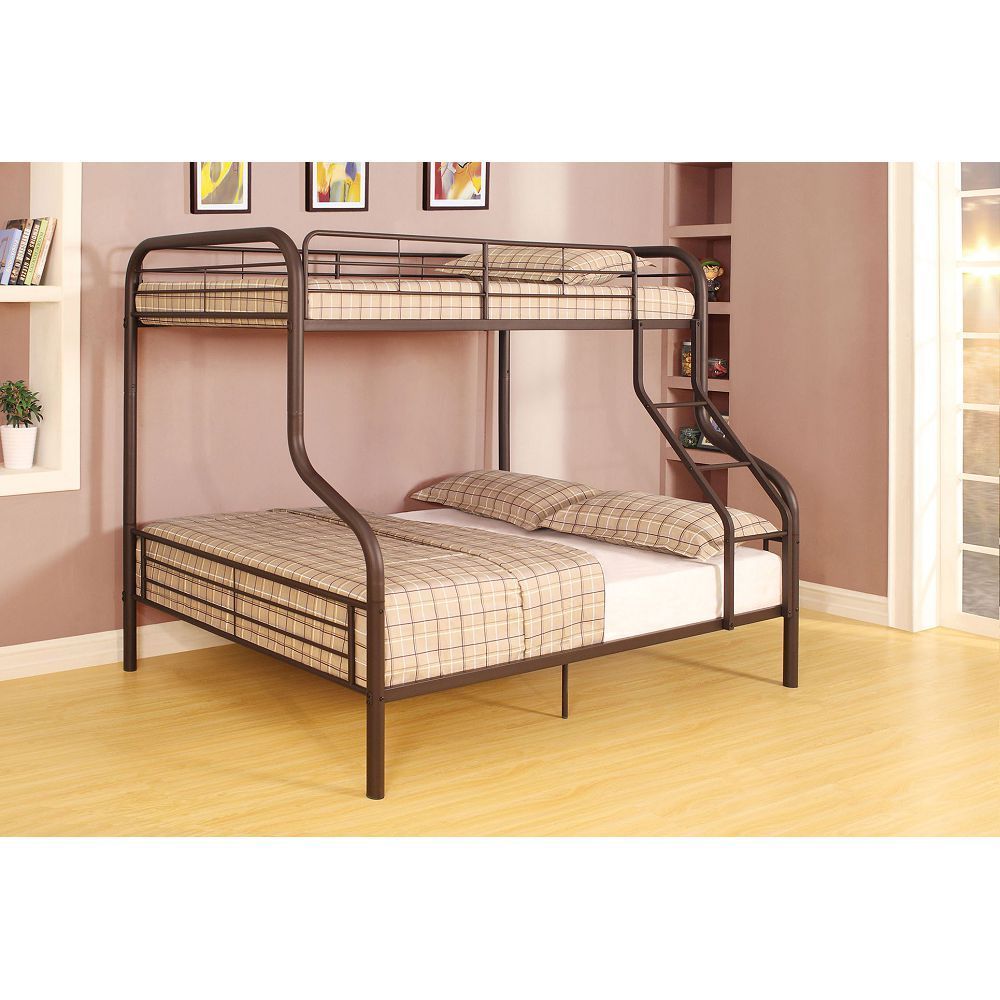 ACME Cairo Bunk Bed (Twin/Full) in Sandy Black 37610