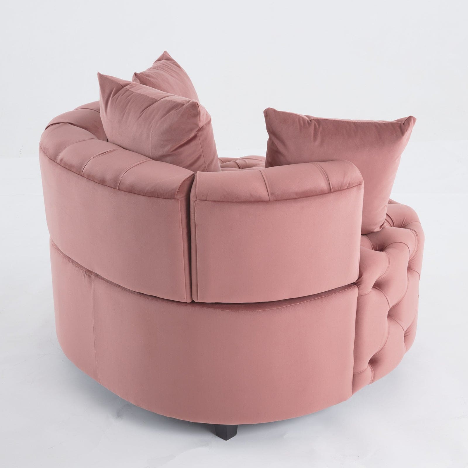 A&A Furniture,Accent Chair / Classical Barrel Chair for living room / Modern Leisure Sofa Chair (Pink)