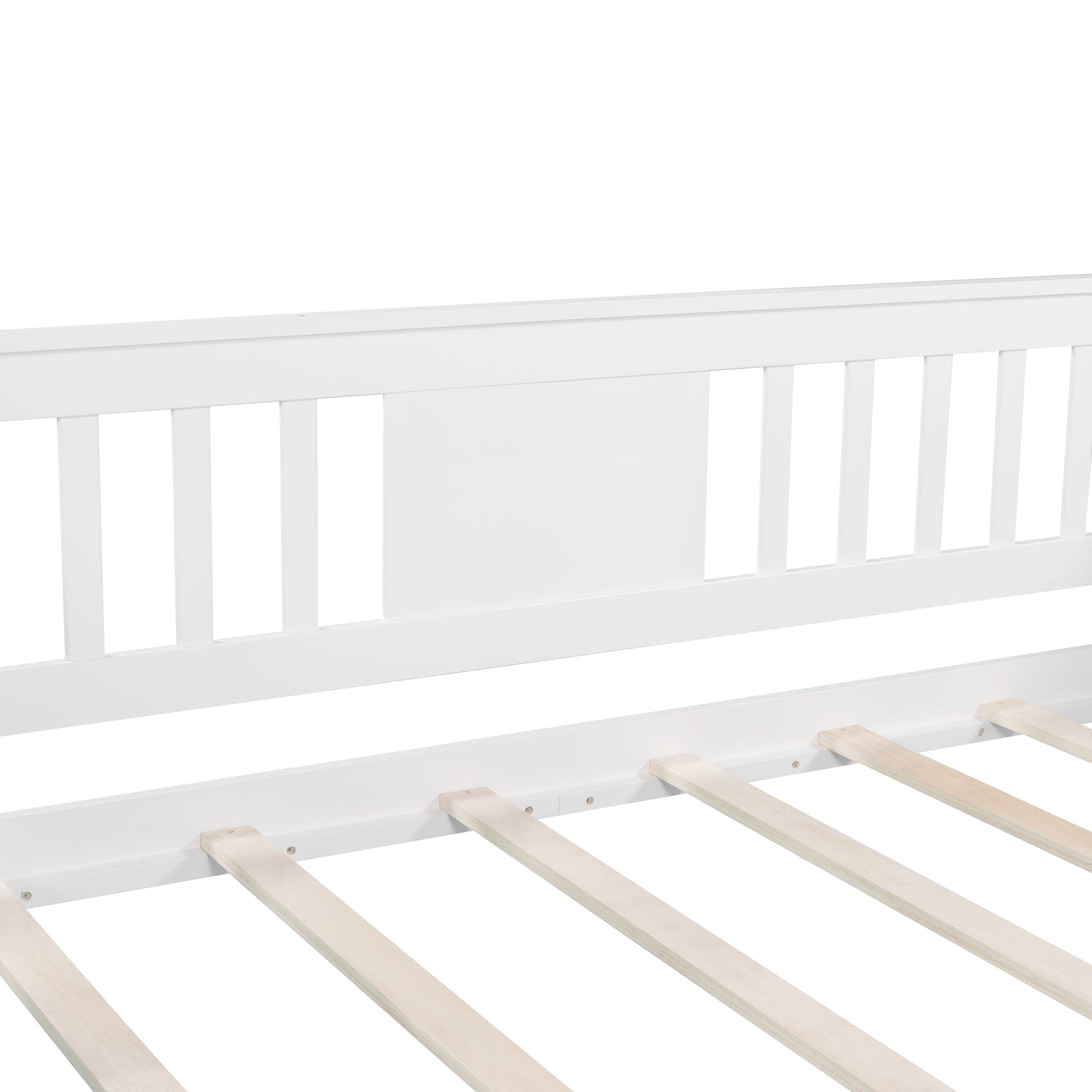 Twin size Daybed, Wood Slat Support, White