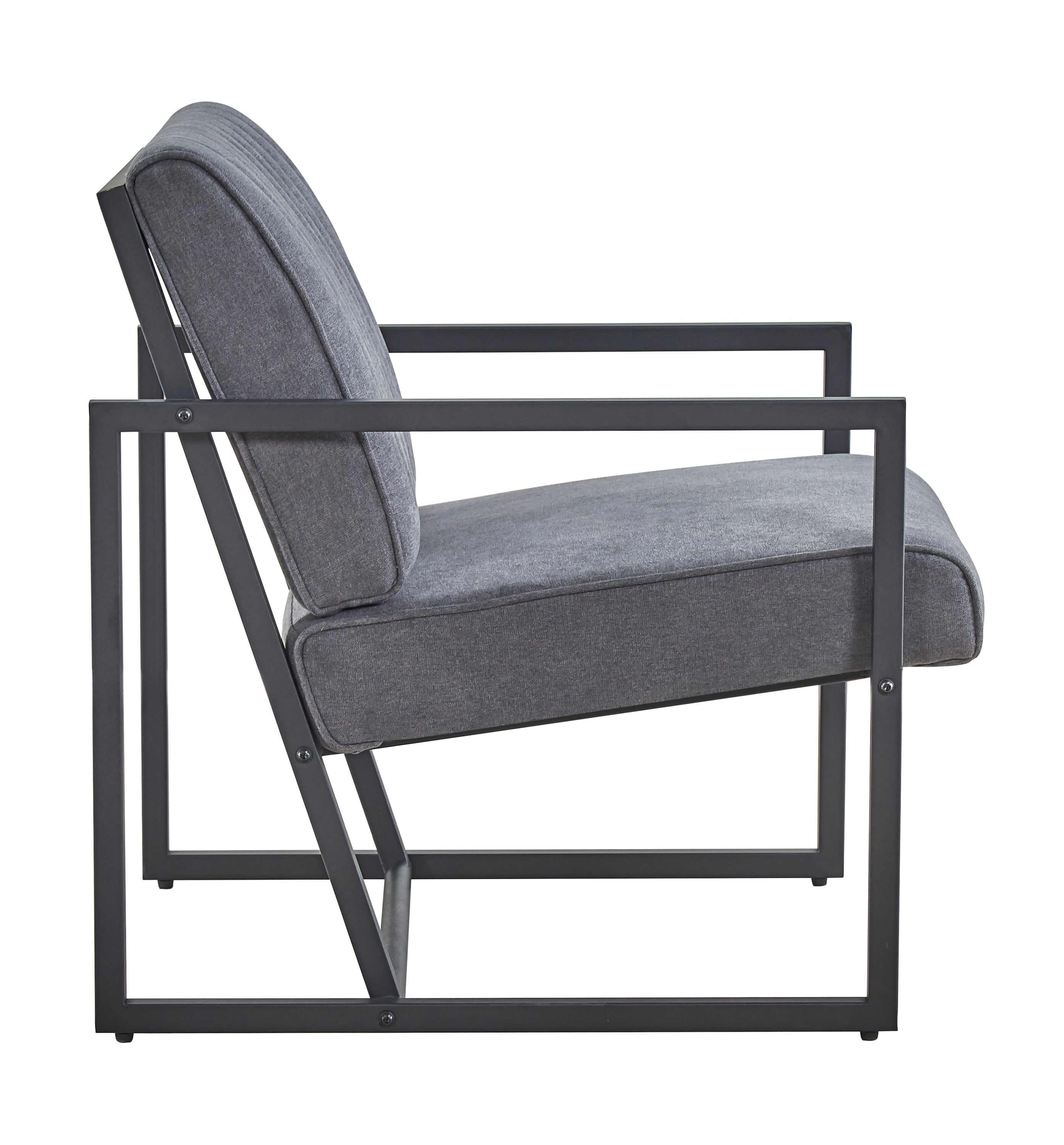 Modern design high quality fabric (GREY)+ steel armchair，for Kitchen, Dining, Bedroom, Living Room