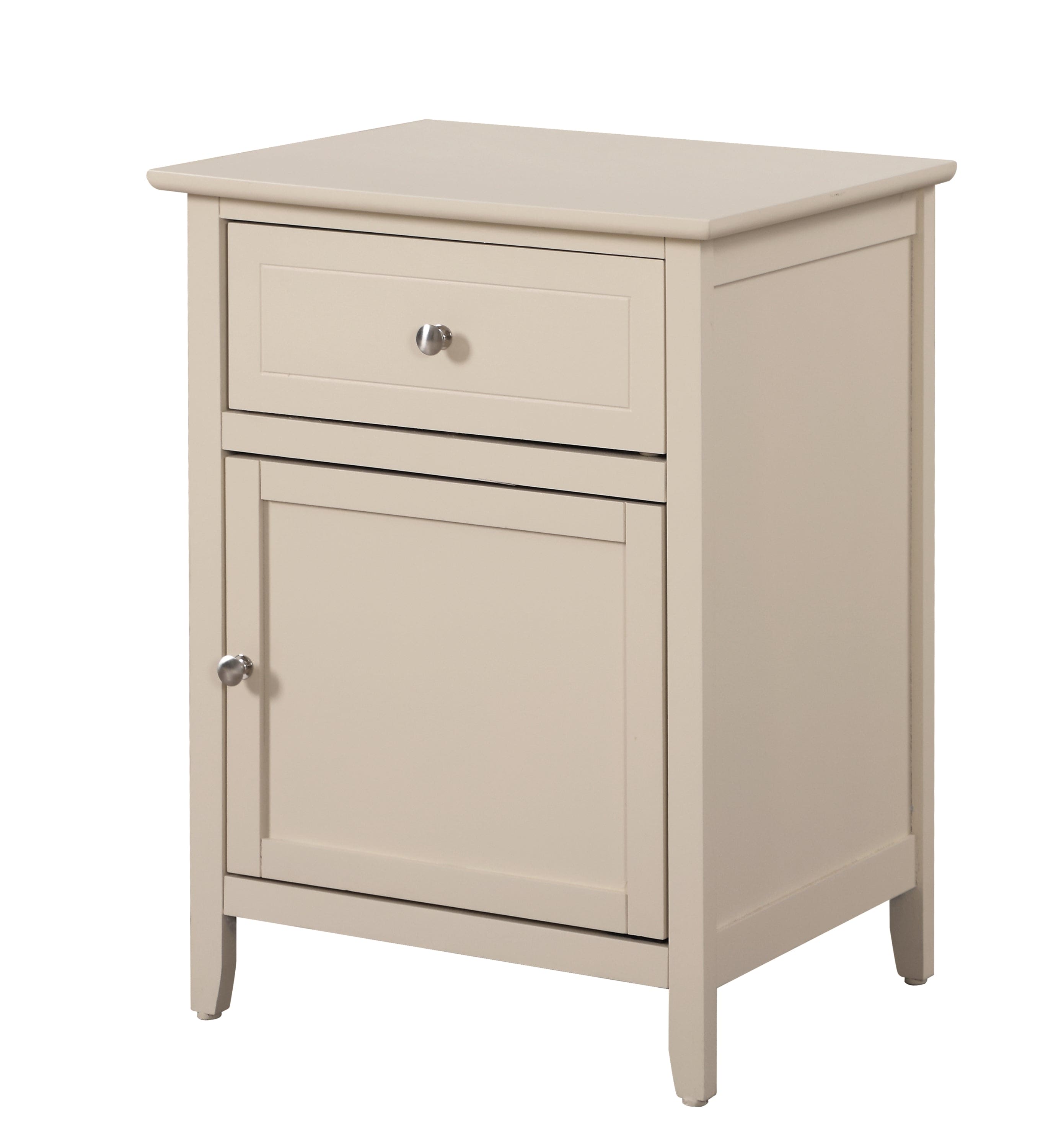 Glory Furniture Izzy G1415-N-75 1 Drawer /1 Door Nightstand , Beige