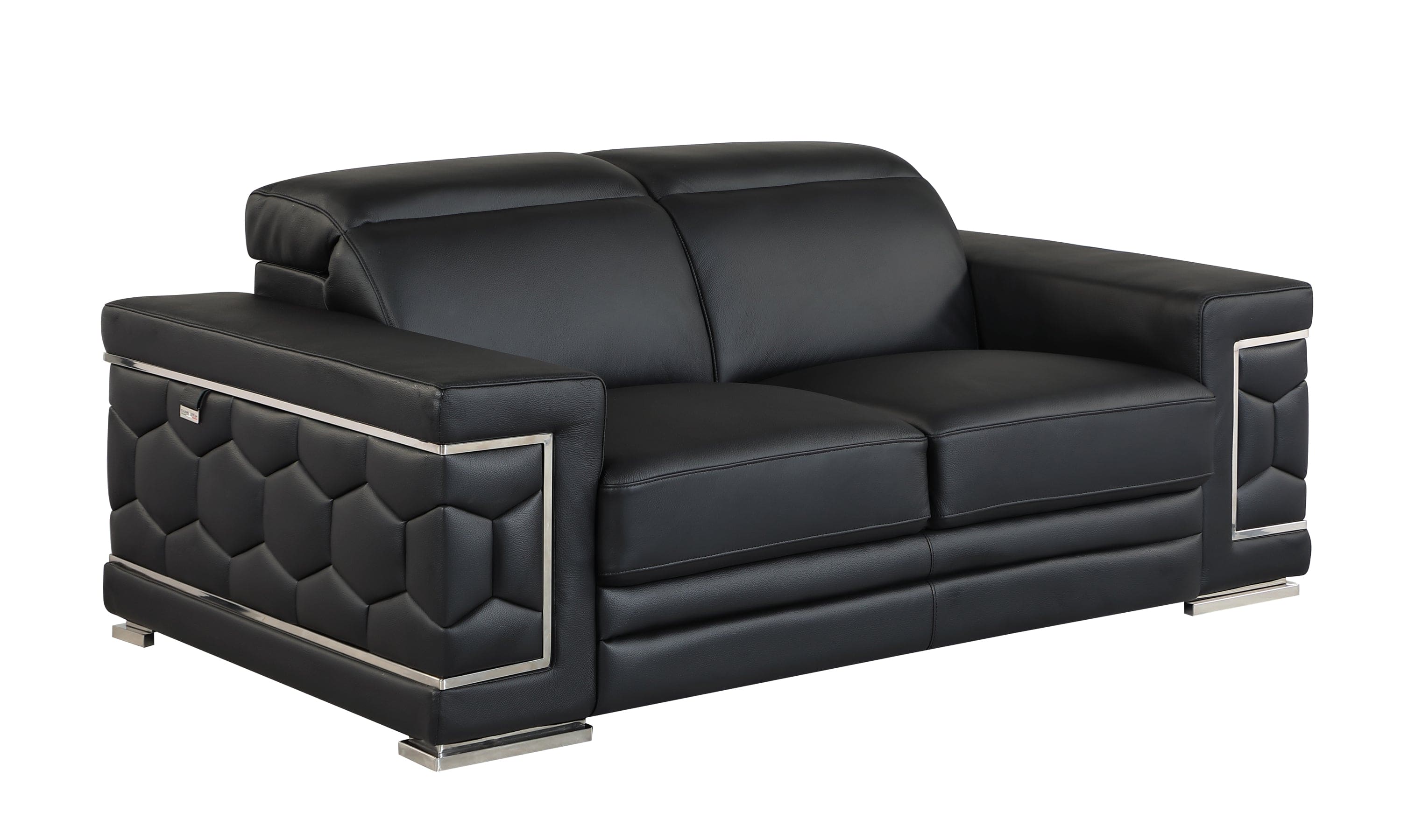 Top Grain Italian Leather Loveseat