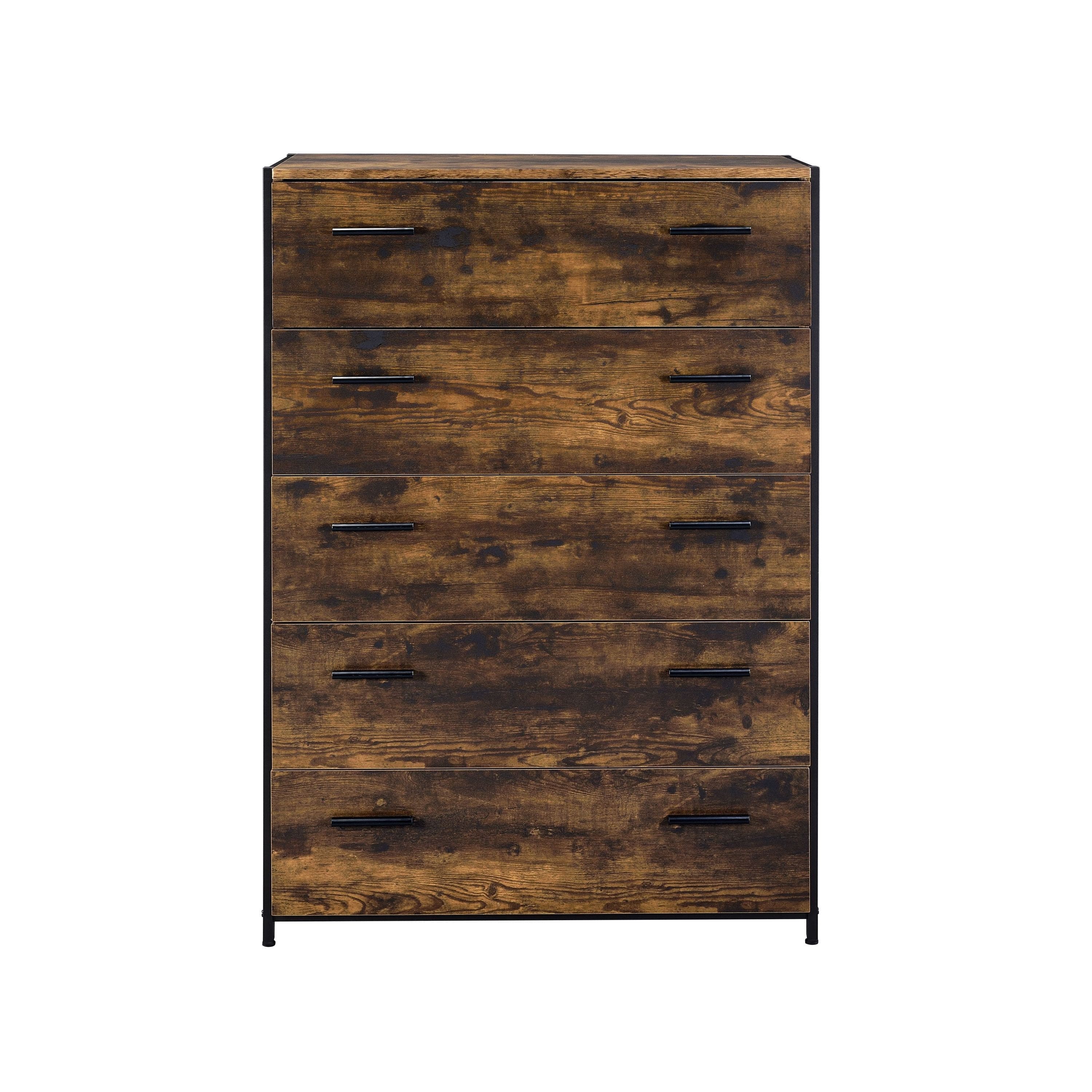 ACME Juvanth Chest in Rustic Oak & Black Finish 24266