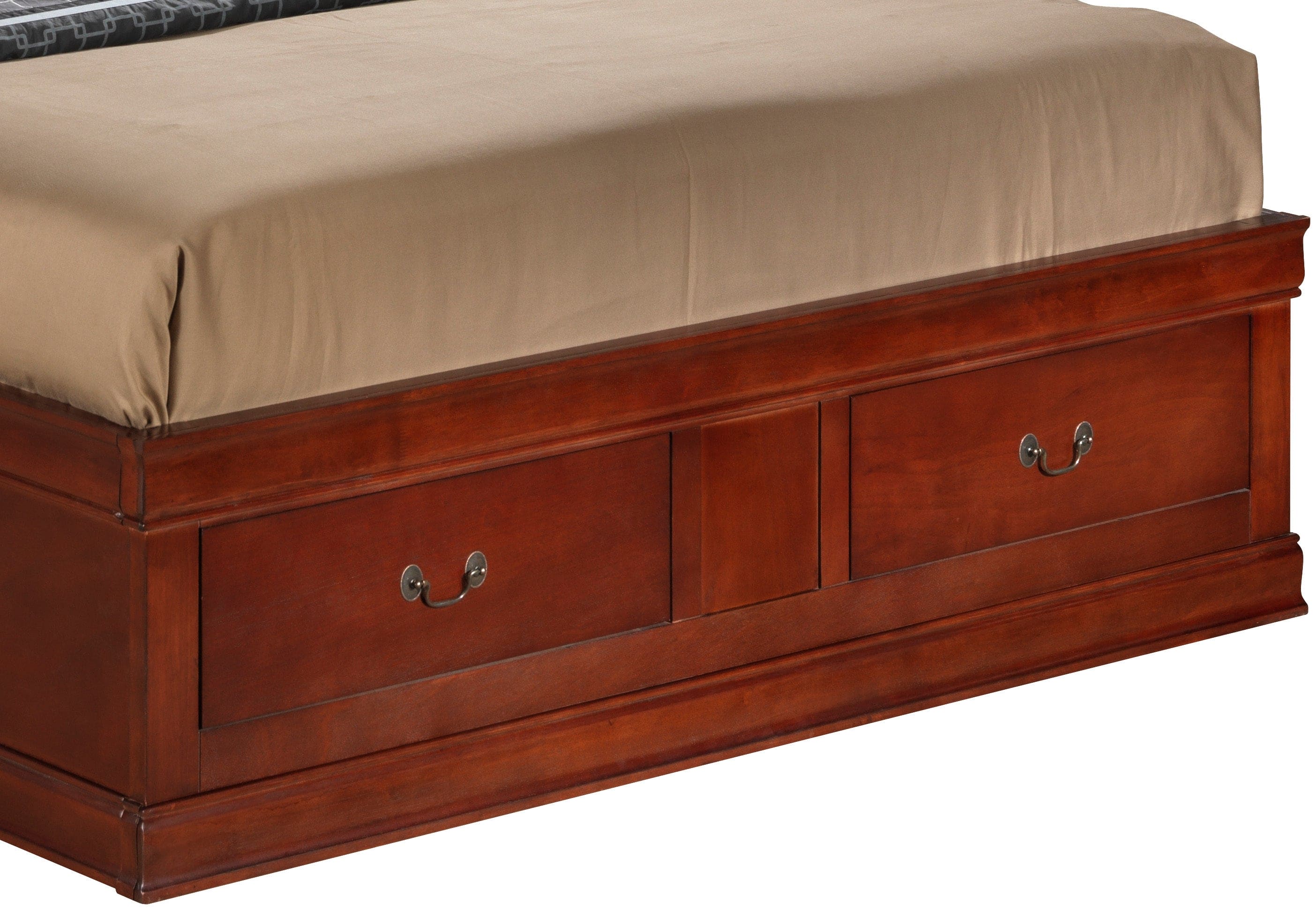 Glory Furniture Louis Phillipe G3100B-KSB King Storage Bed , Cherry