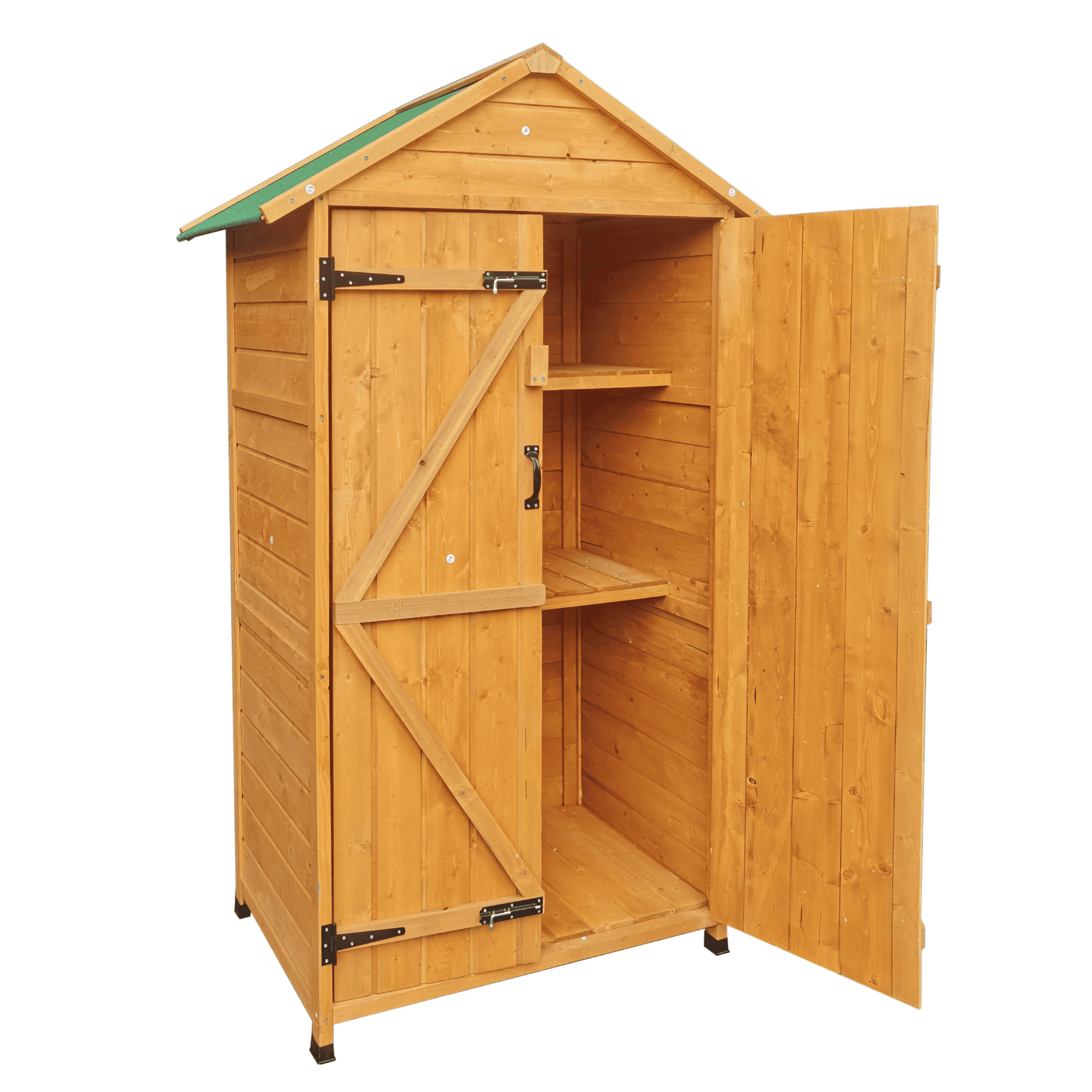 XWT010 WOODENSHED Natural for backyard garden big spire Tool storage