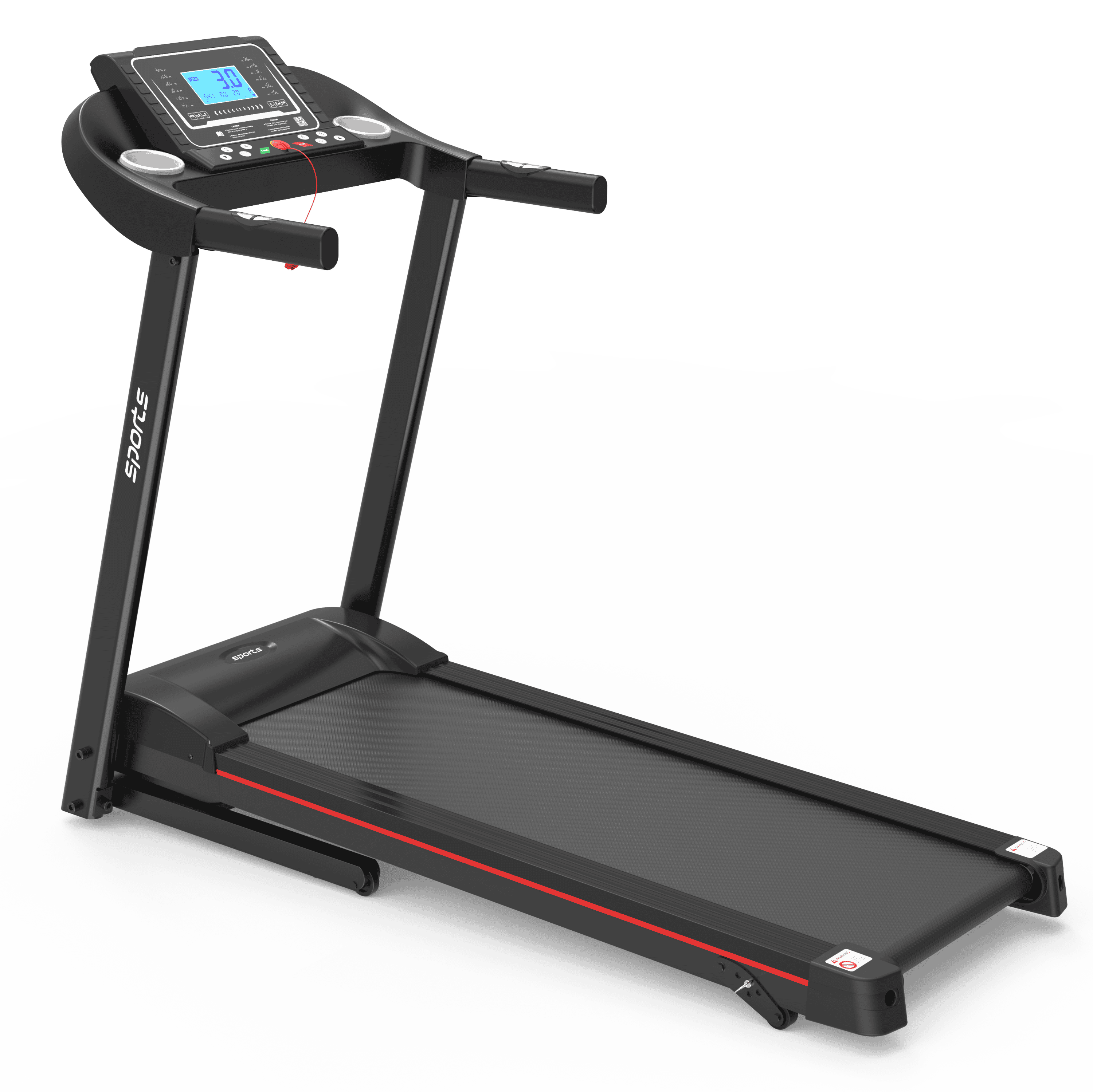 Fitshow App Home Foldable Treadmill with Incline, Folding Treadmill for Home Workout, Electric Walking Treadmill Machine 5" LCD Screen 250 LB Capacity Bluetooth Music