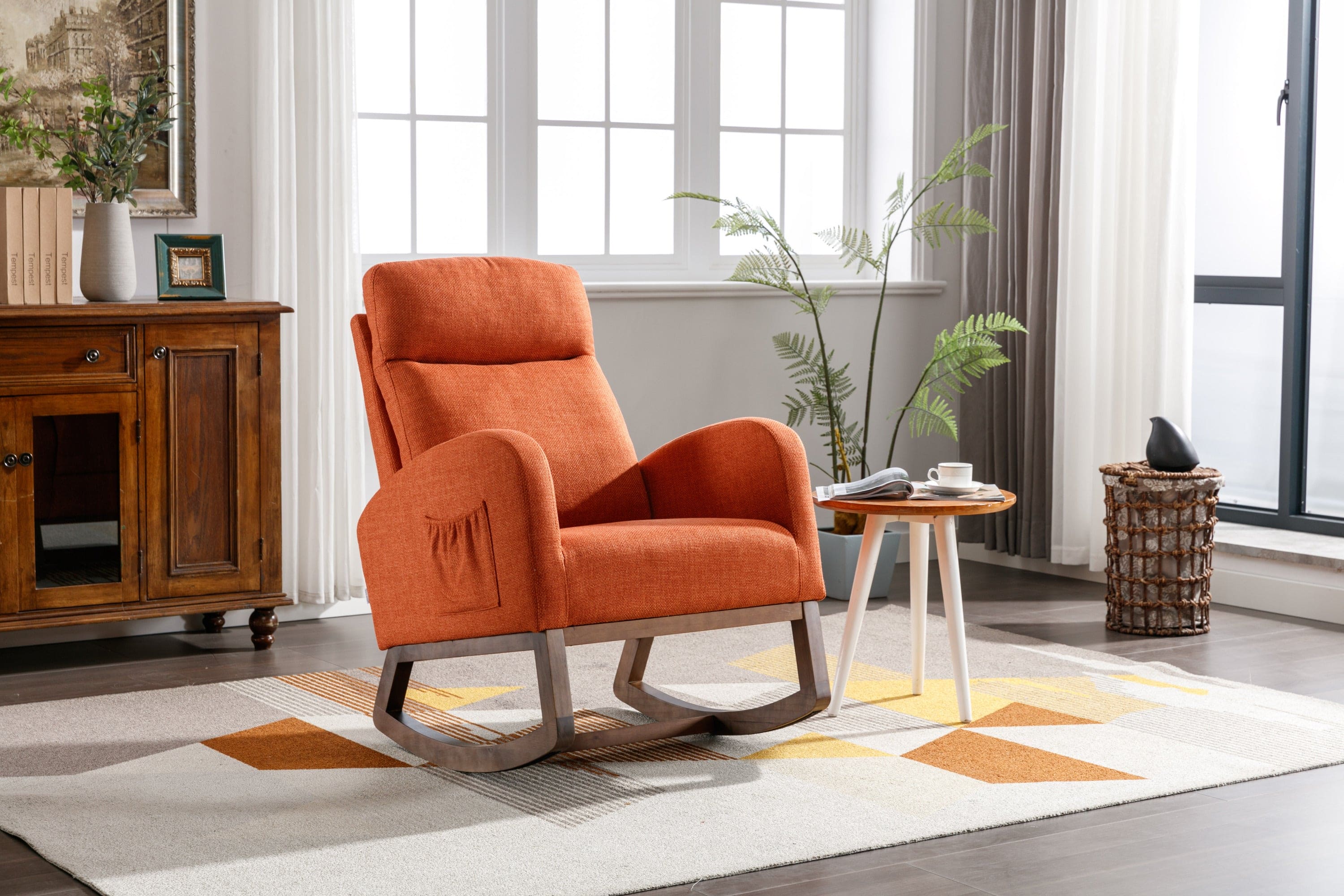 COOLMORE  living  room Comfortable  rocking chair  living room chair