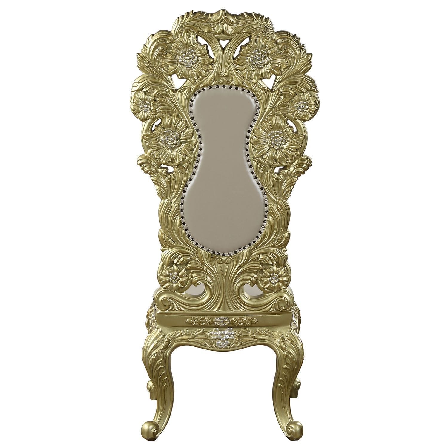 ACME Cabriole SIDE CHAIR (SET-2) Gold Finish DN01483