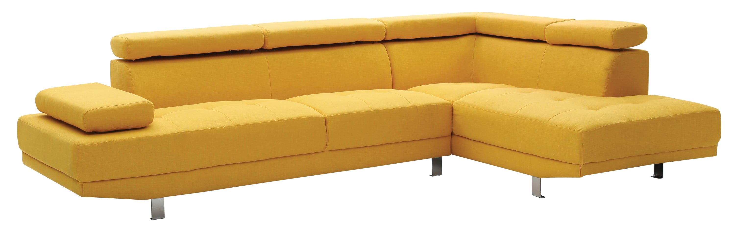 Glory Furniture Riveredge G446-SC Sectional  ( 2 Boxes) , YELLOW