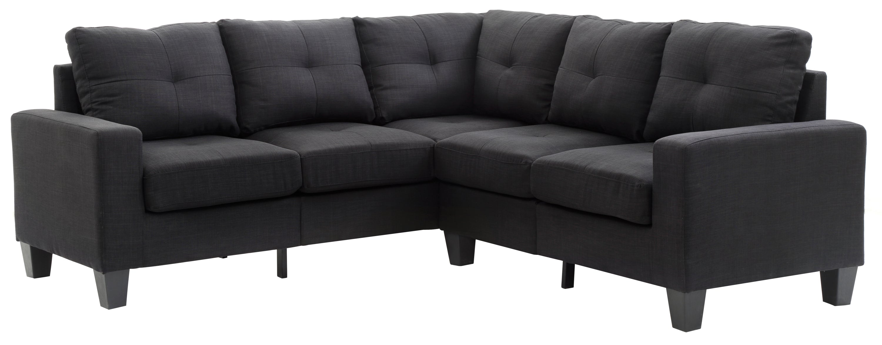 Glory Furniture Newbury G475B-SC Sectional, BLACK