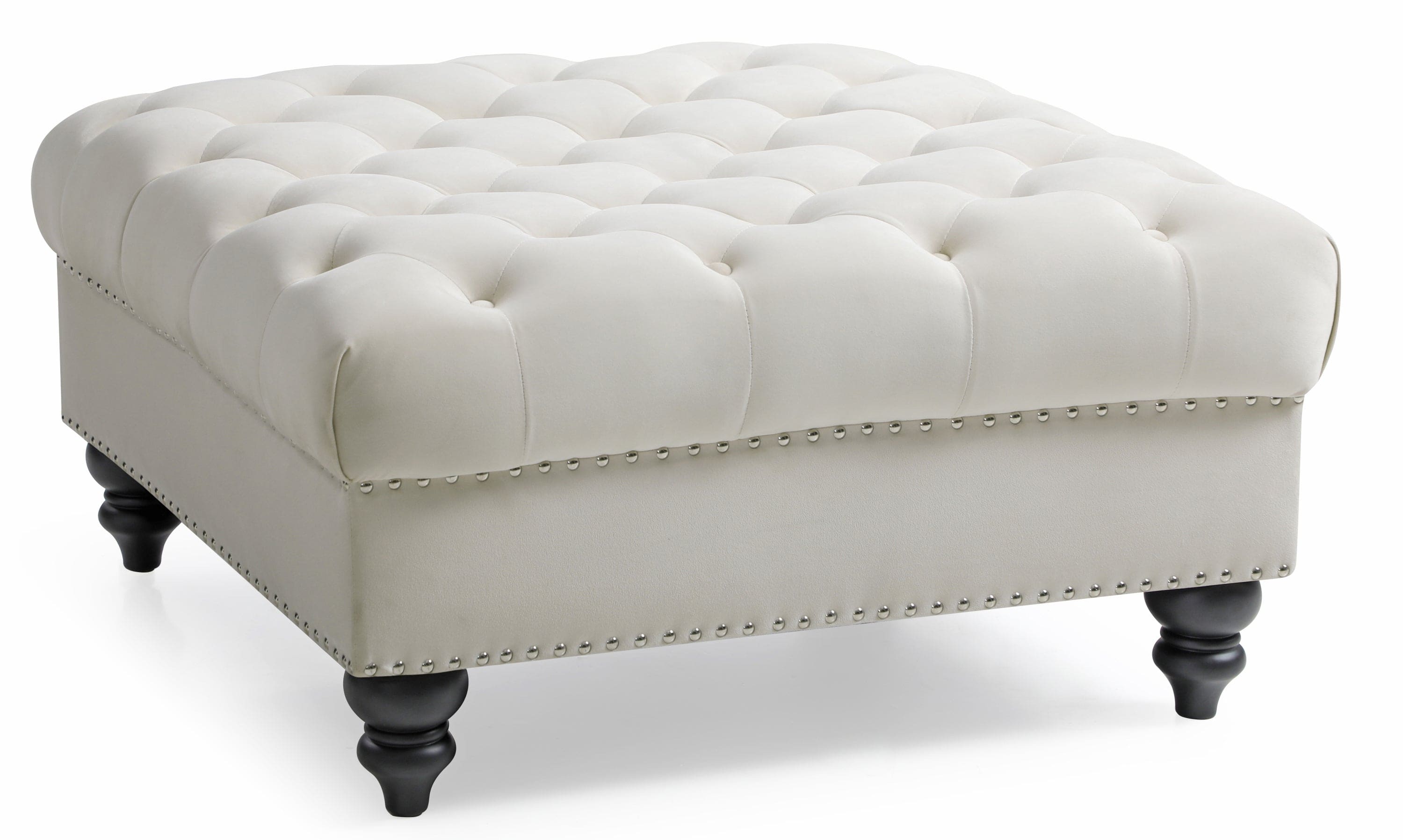 Glory Furniture Nola G0357-O Ottoman , IVORY