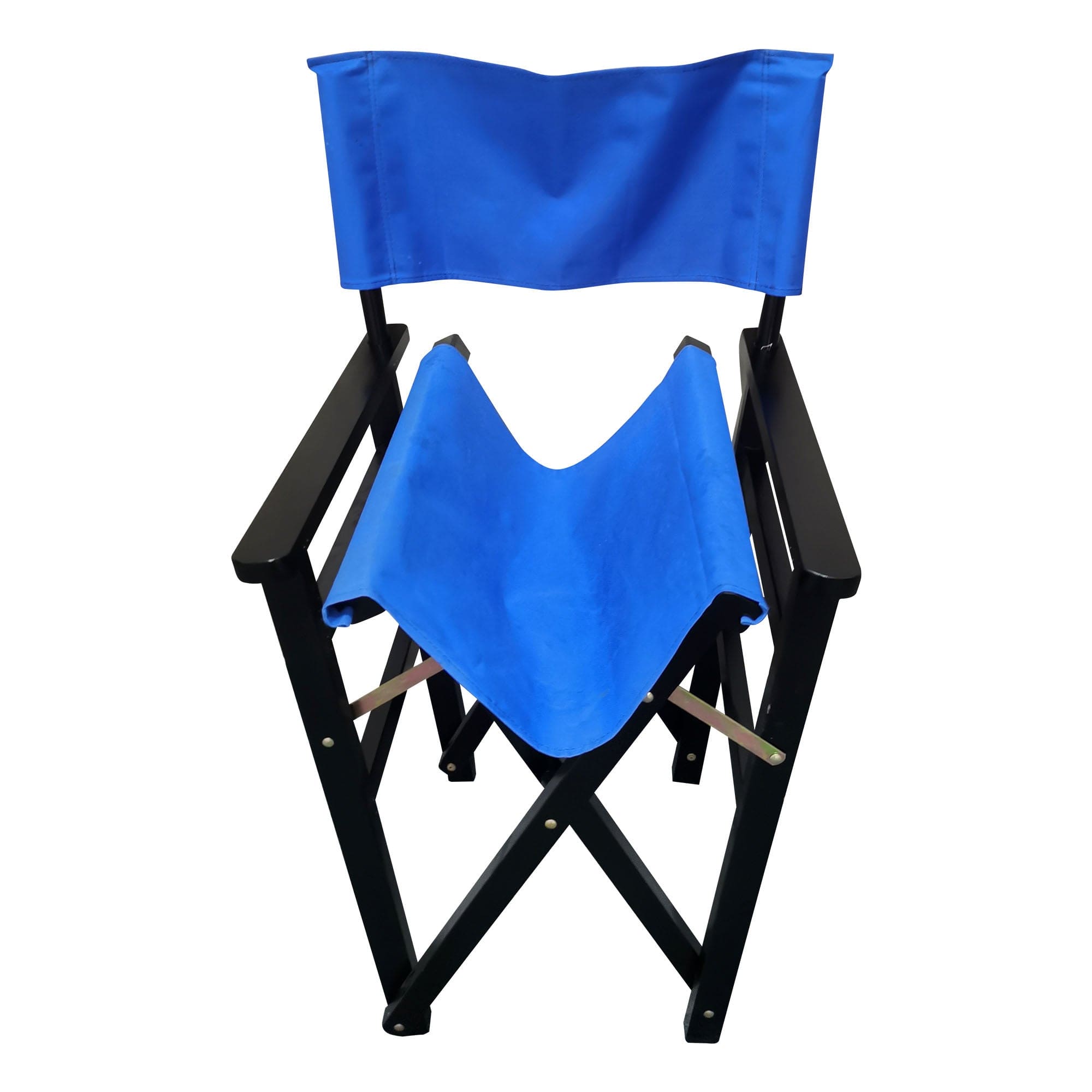 Folding Chair Wooden Director Chair Canvas Folding Chair  Folding Chair  2pcs/set   populus + Canvas (Color : Blue)