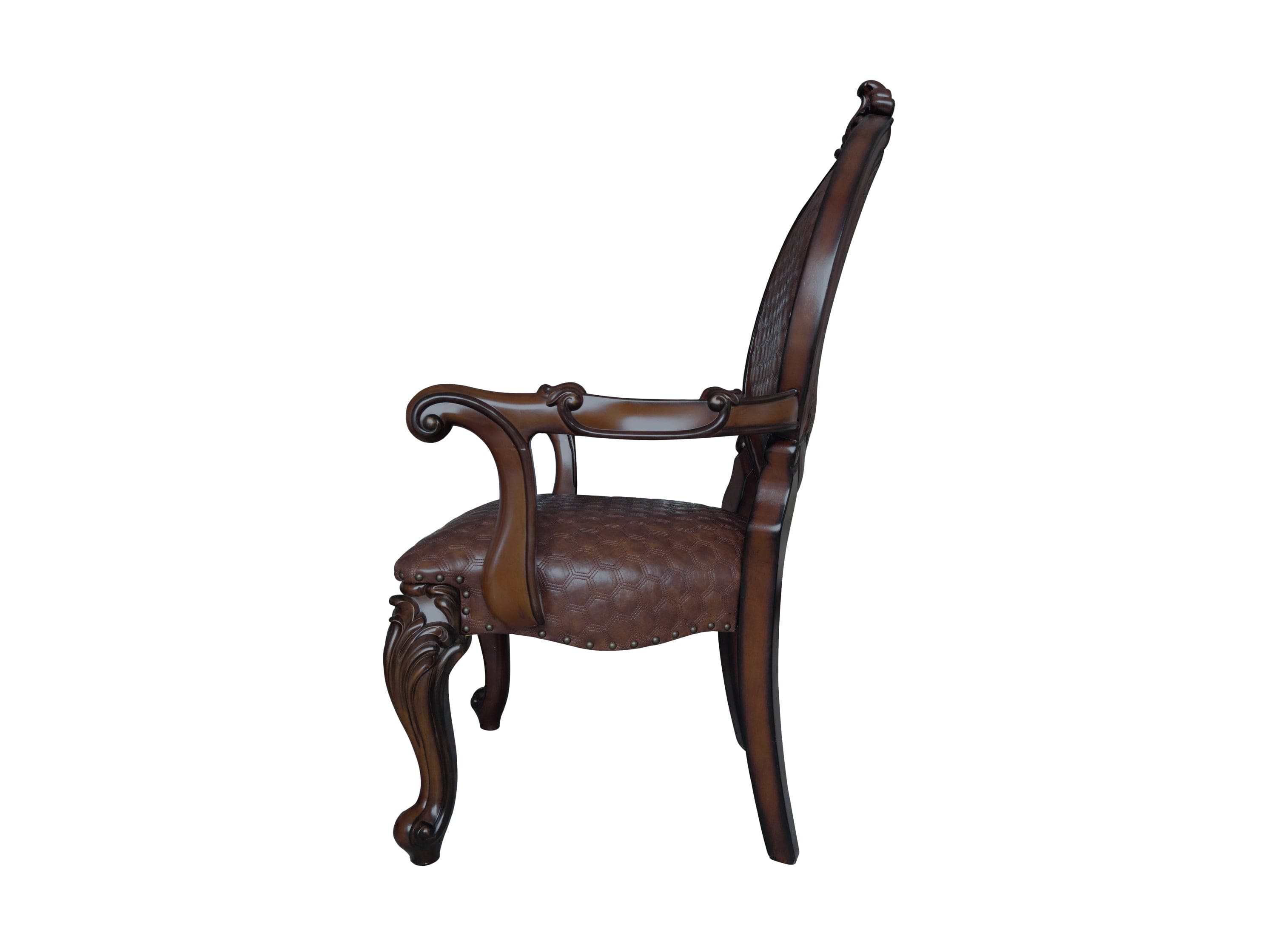 ACME Versailles  Arm Chair (Set-2), Cherry Finish DN01393