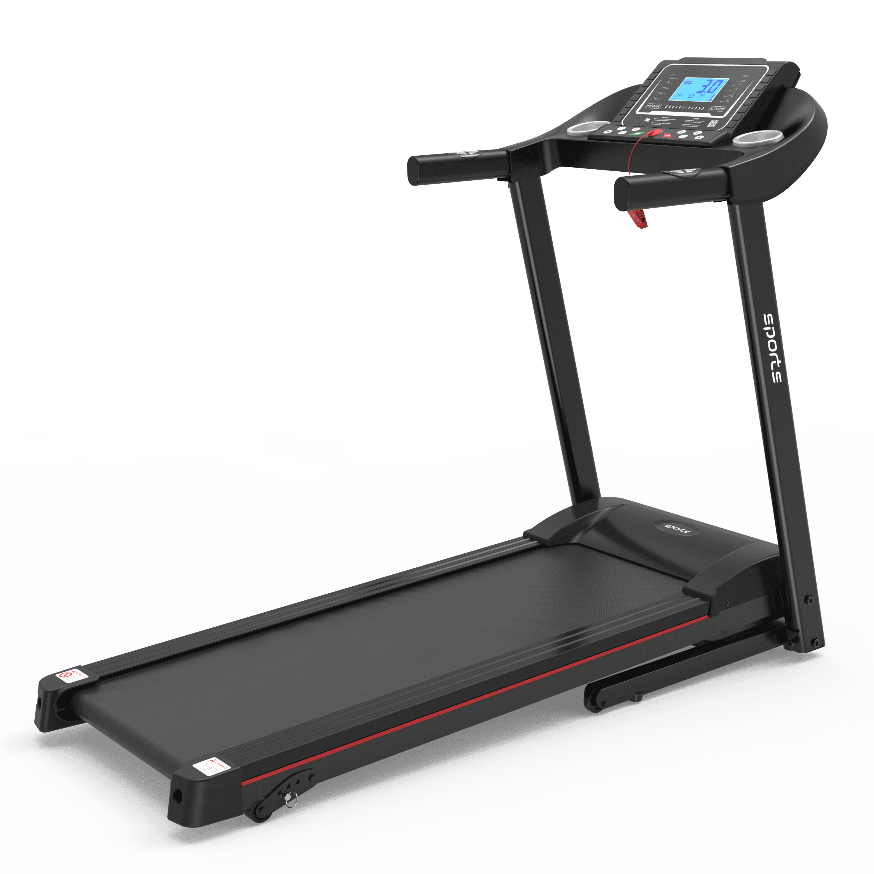 Fitshow App Home Foldable Treadmill with Incline, Folding Treadmill for Home Workout, Electric Walking Treadmill Machine 5" LCD Screen 250 LB Capacity Bluetooth Music